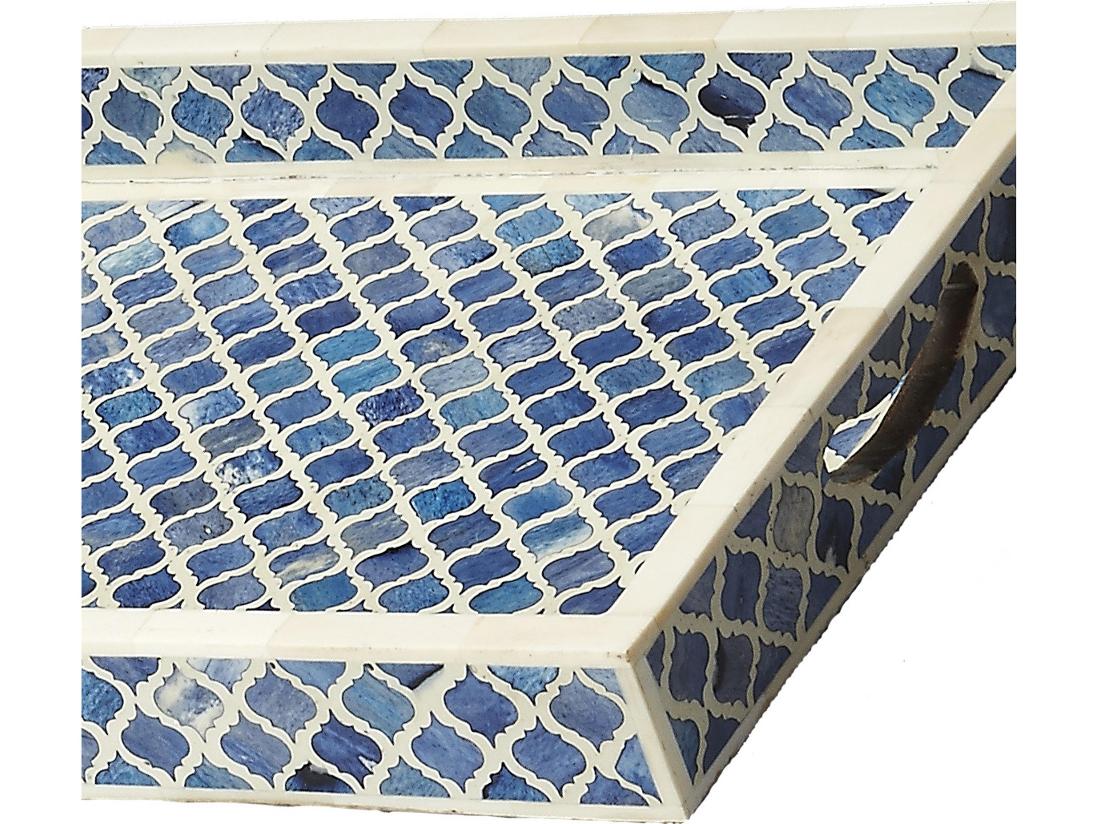 Butler Meknes Bone Inlay Serving Tray