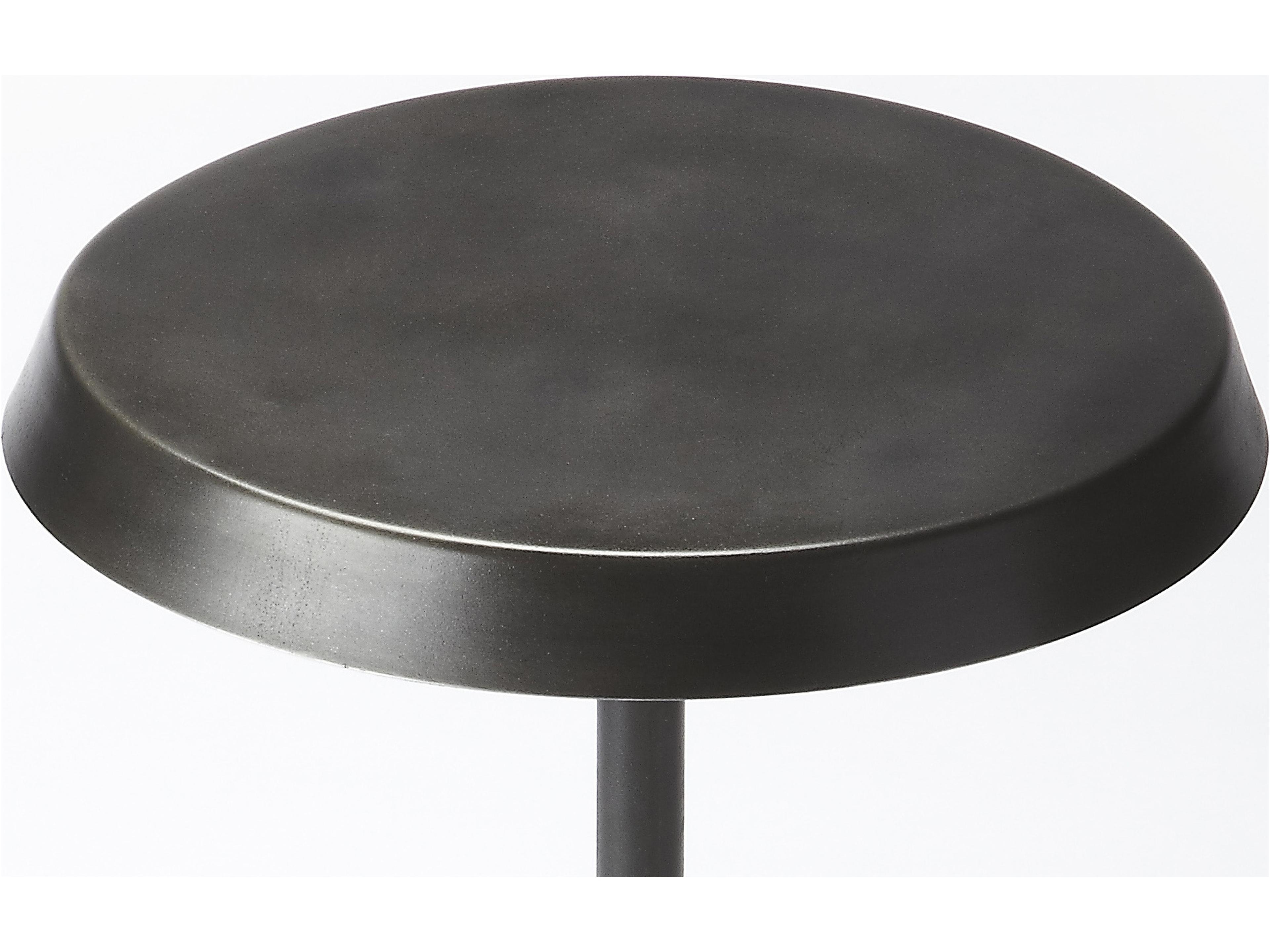Butler Roscoe Round Metal Industrial Chic End Table