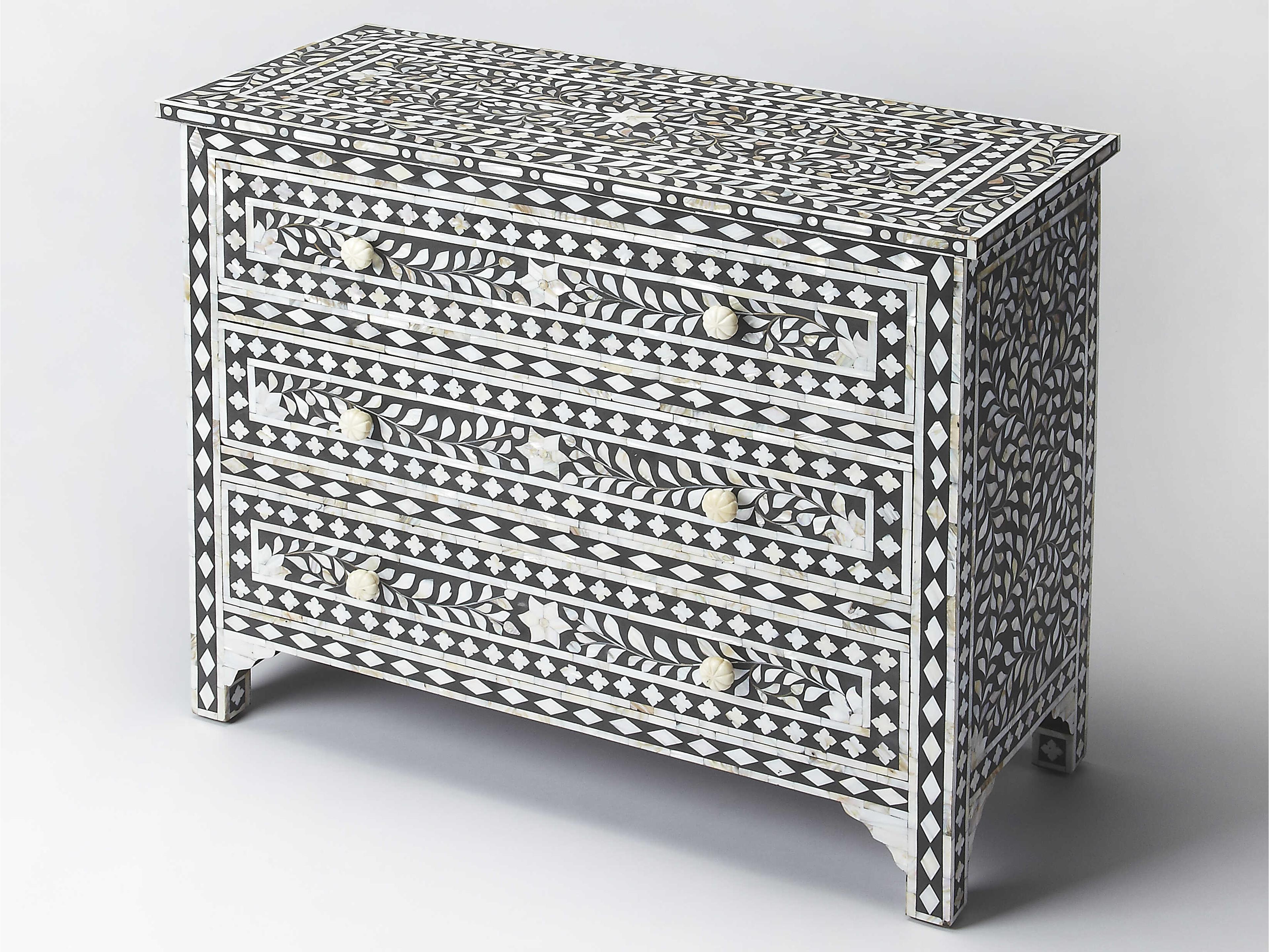 Vivienne 3-Drawers Mango Wood Dresser