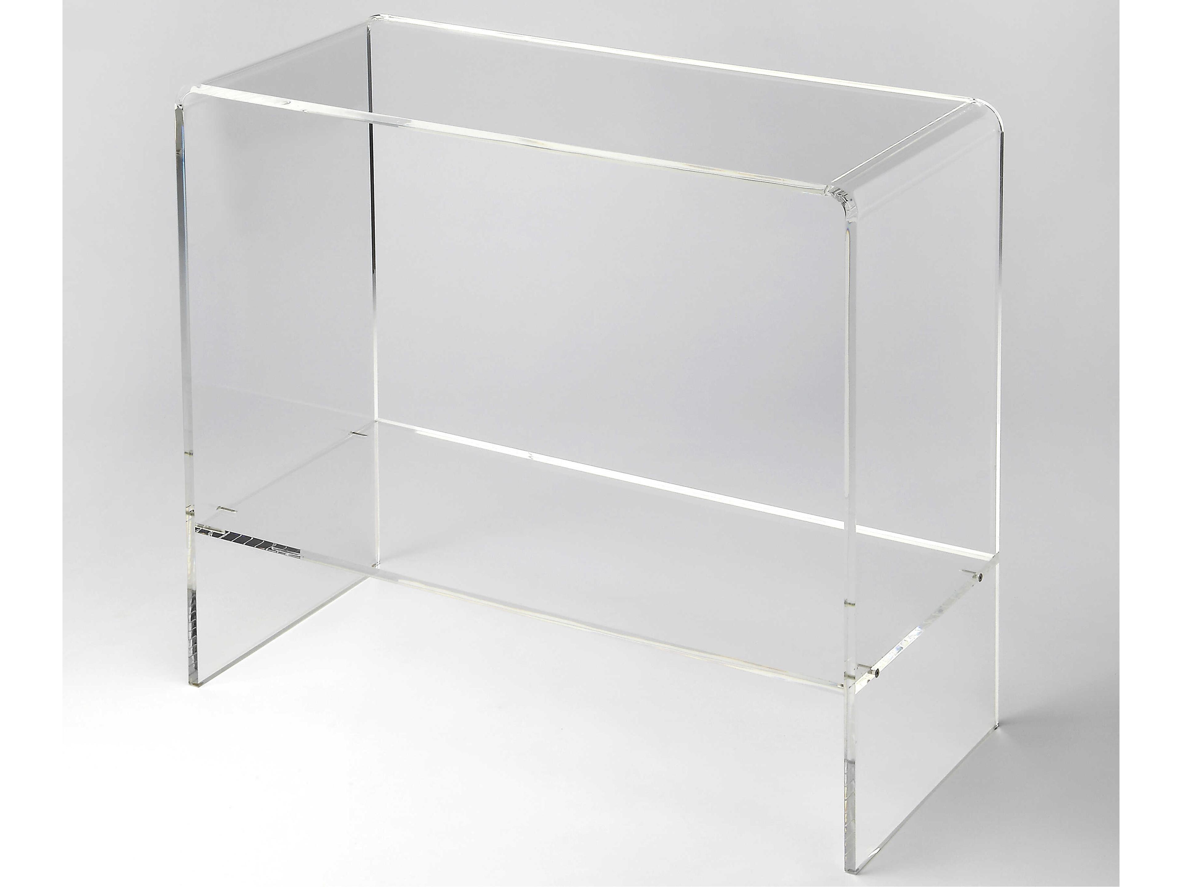 Crystal Clear Rectangular Acrylic Console Table
