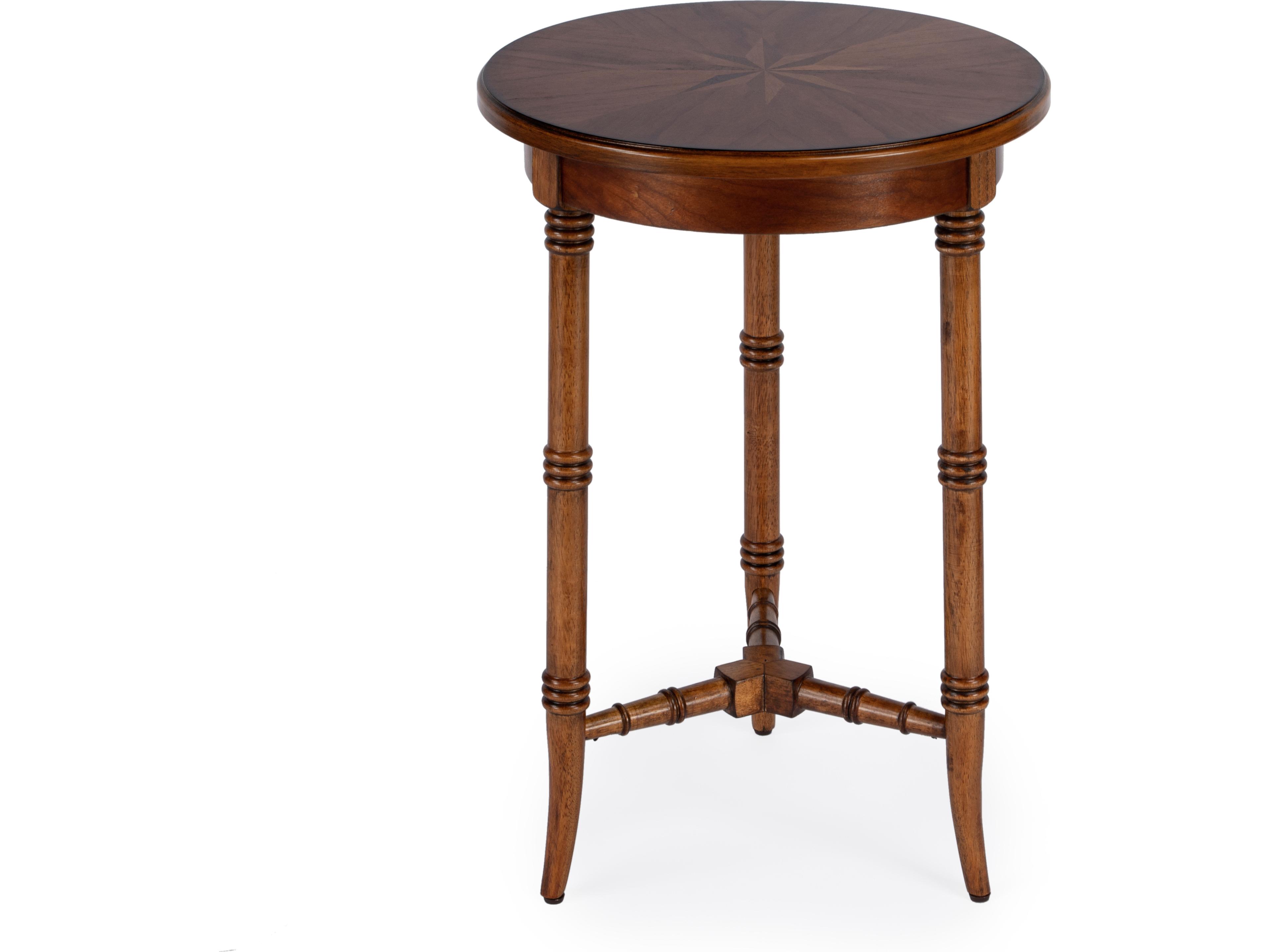 Isla Round Wood Olive Ash End Table