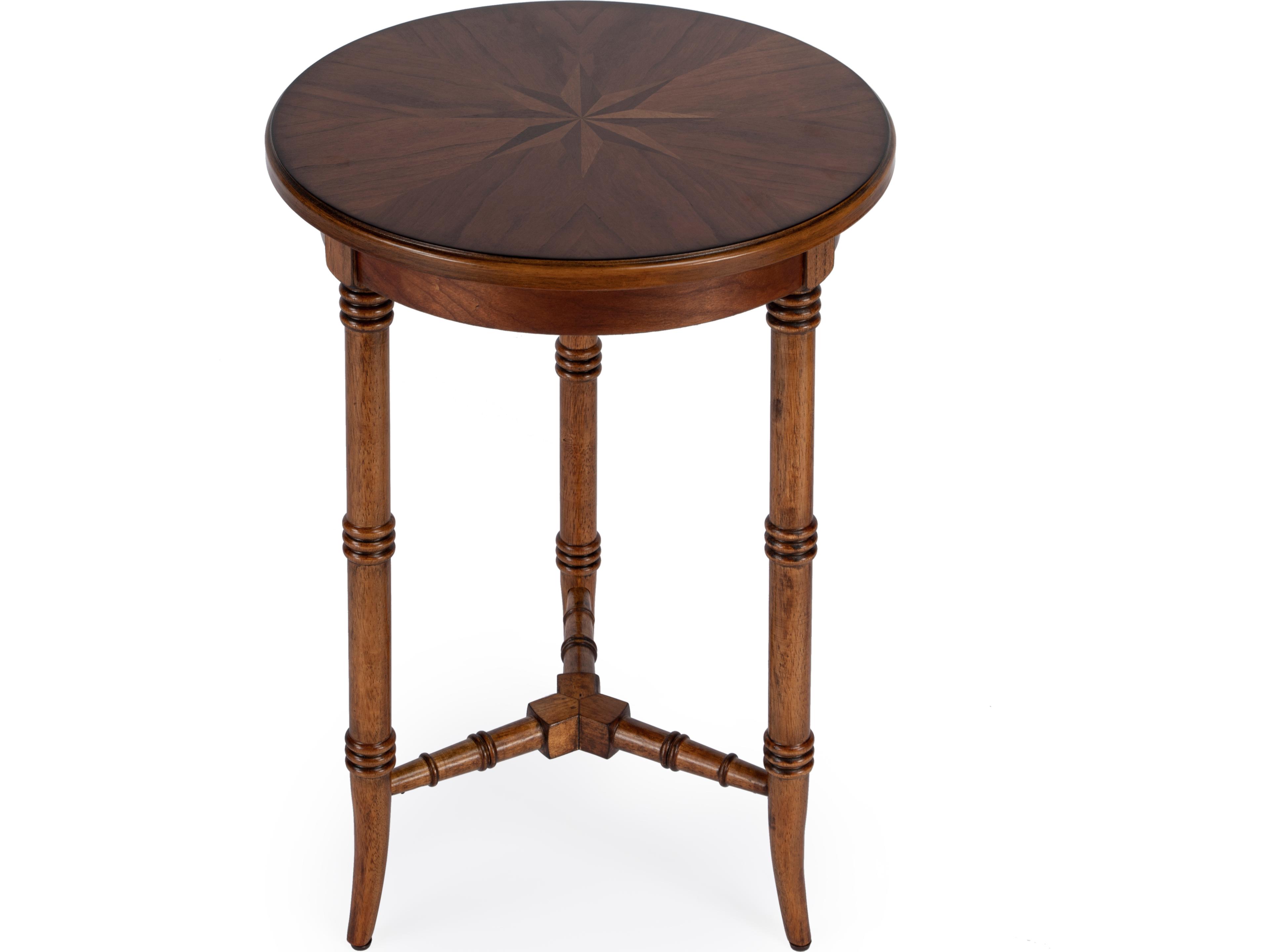 Butler Isla Round Wood Olive Ash End Table