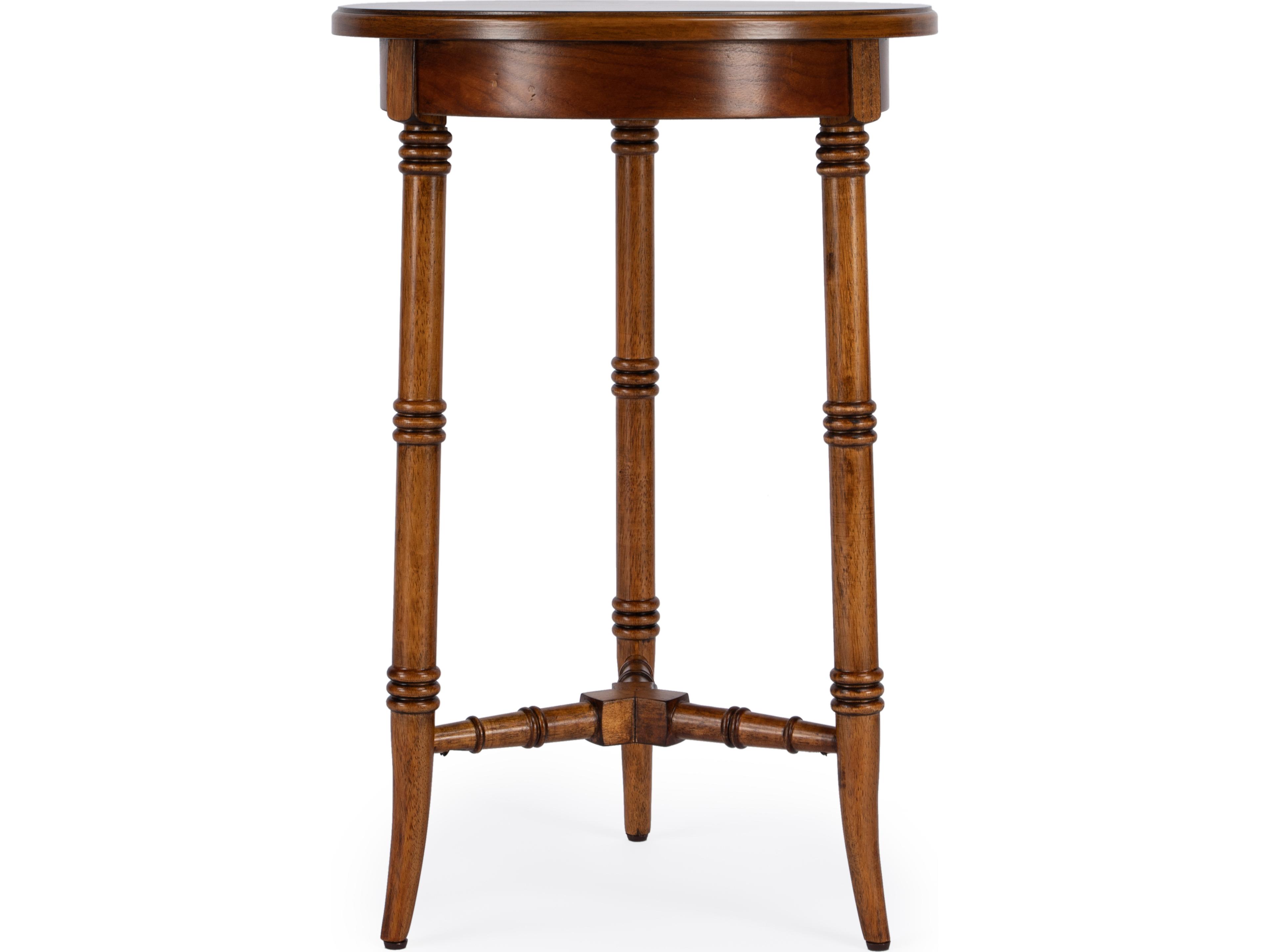 Butler Isla Round Wood Olive Ash End Table