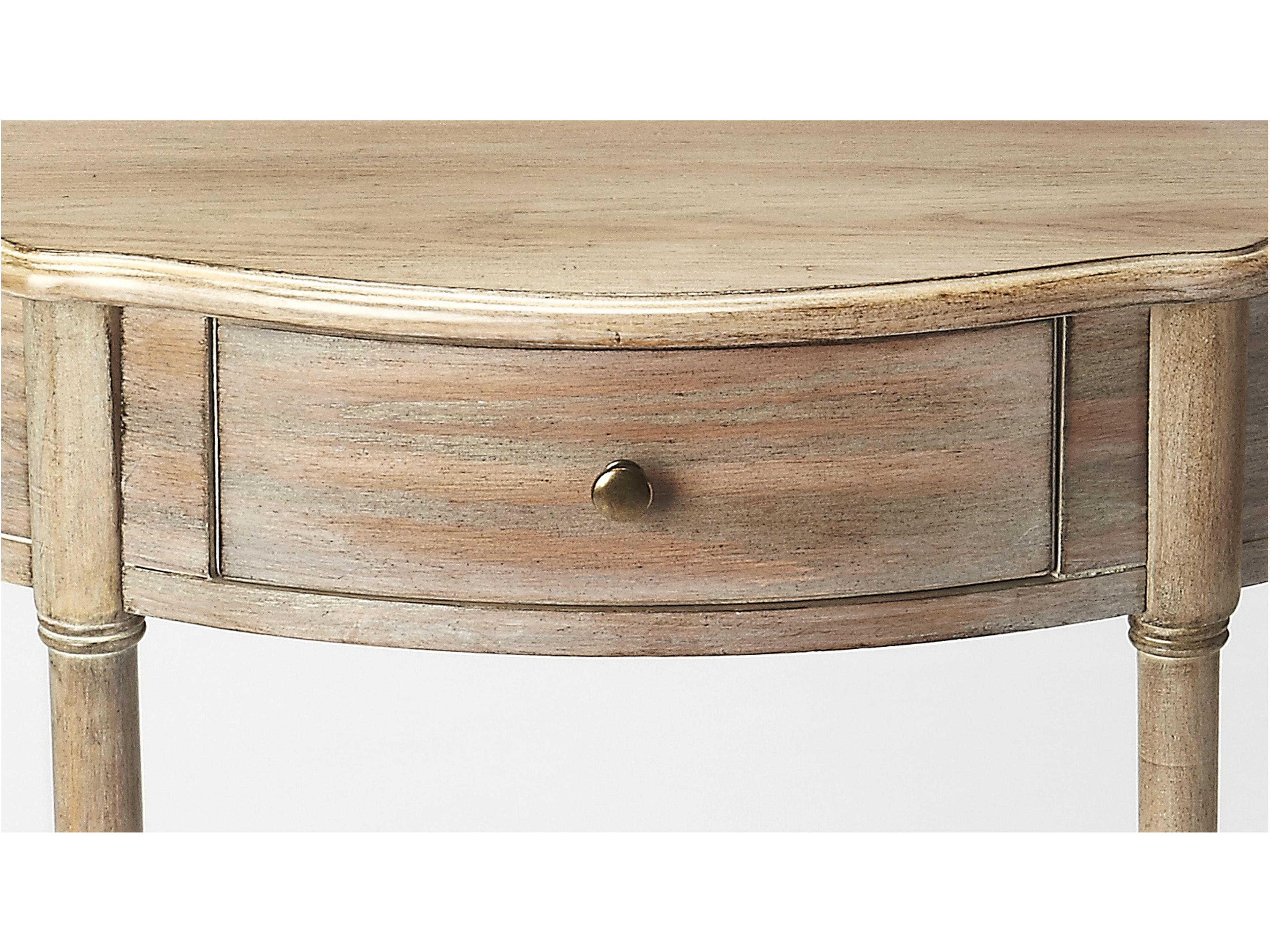 Butler Skilling Demilune Driftwood Console Table