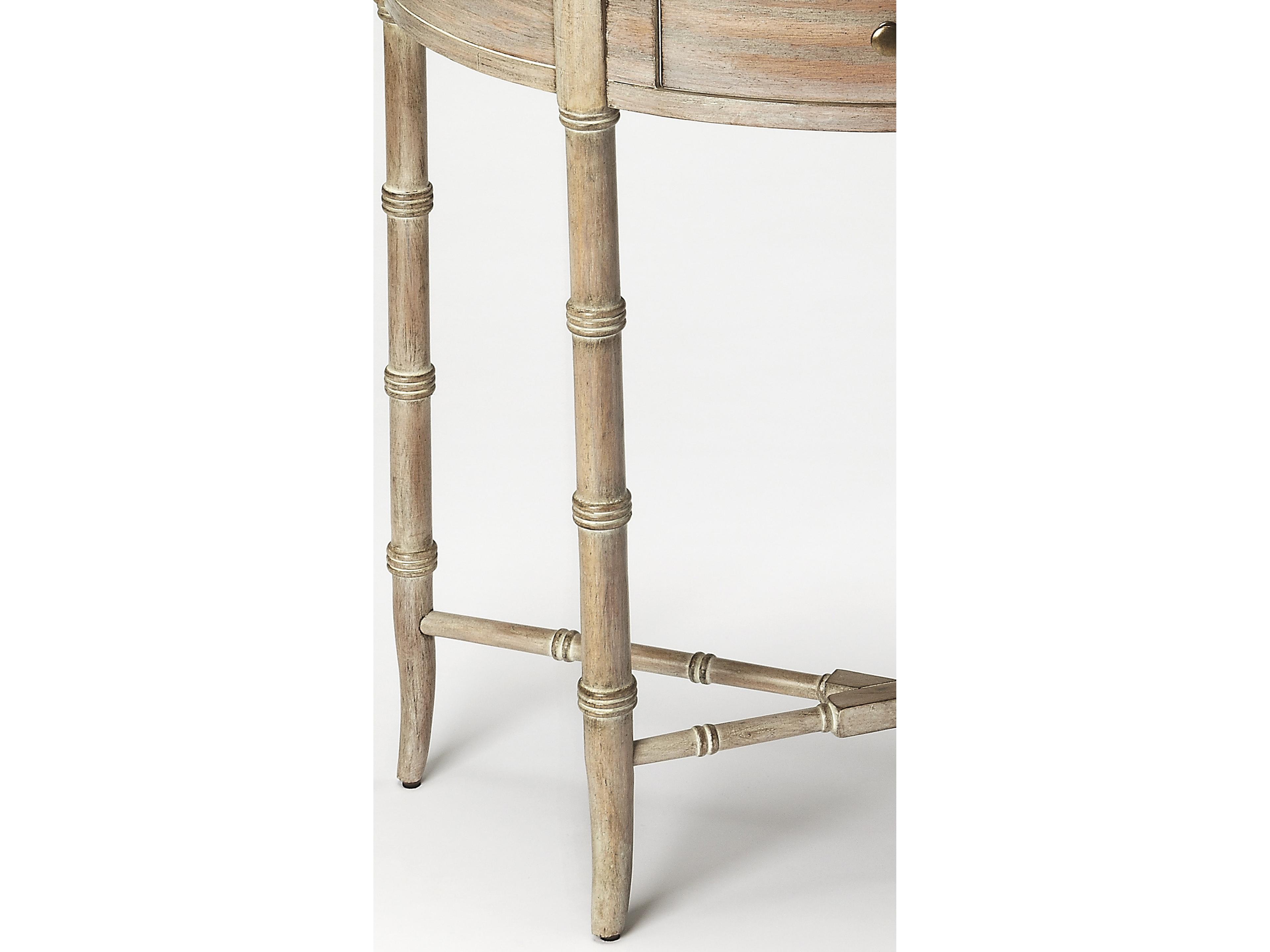 Butler Skilling Demilune Driftwood Console Table