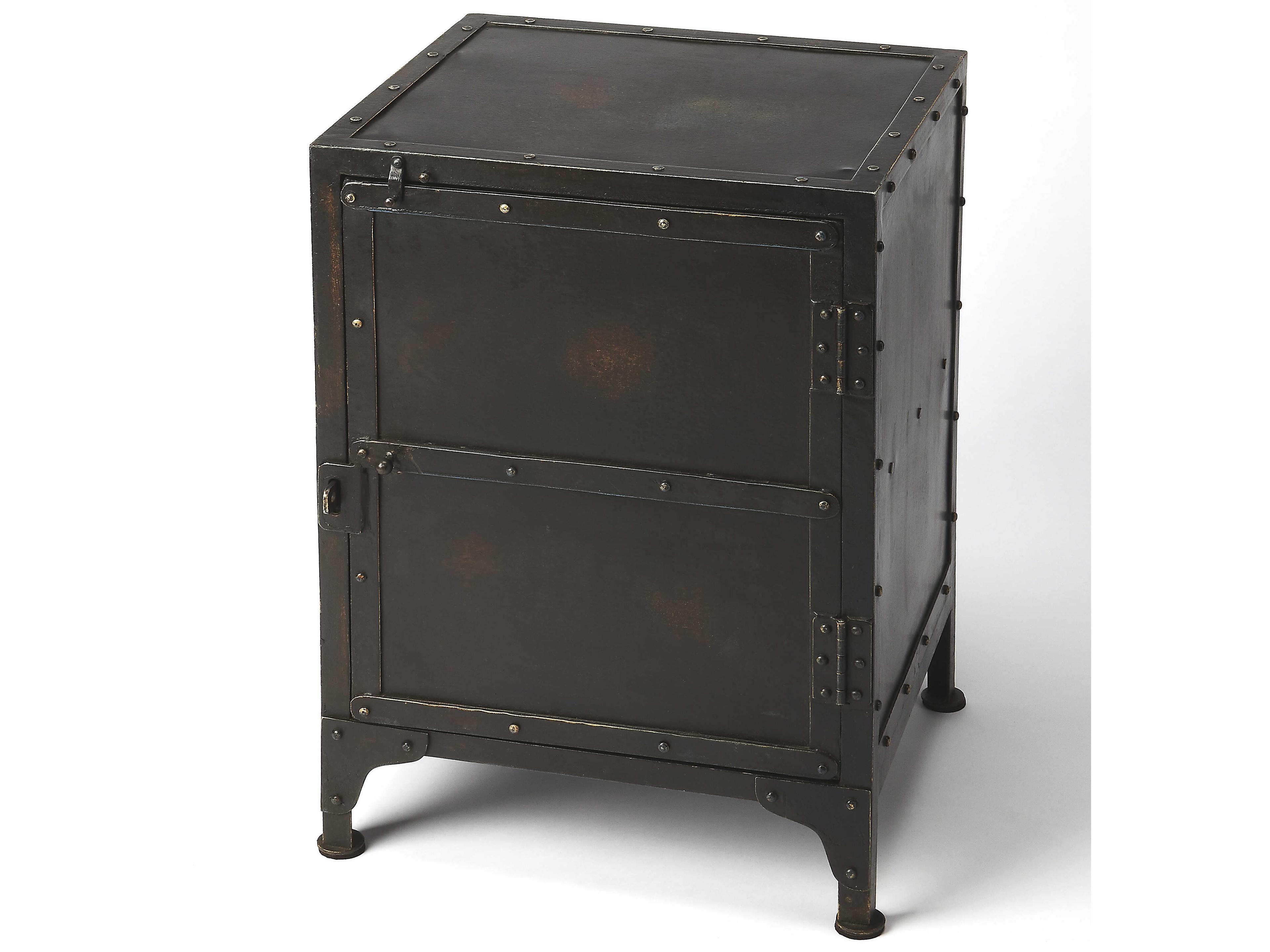 Owen Rectangular Metal Industrial Chic End Table