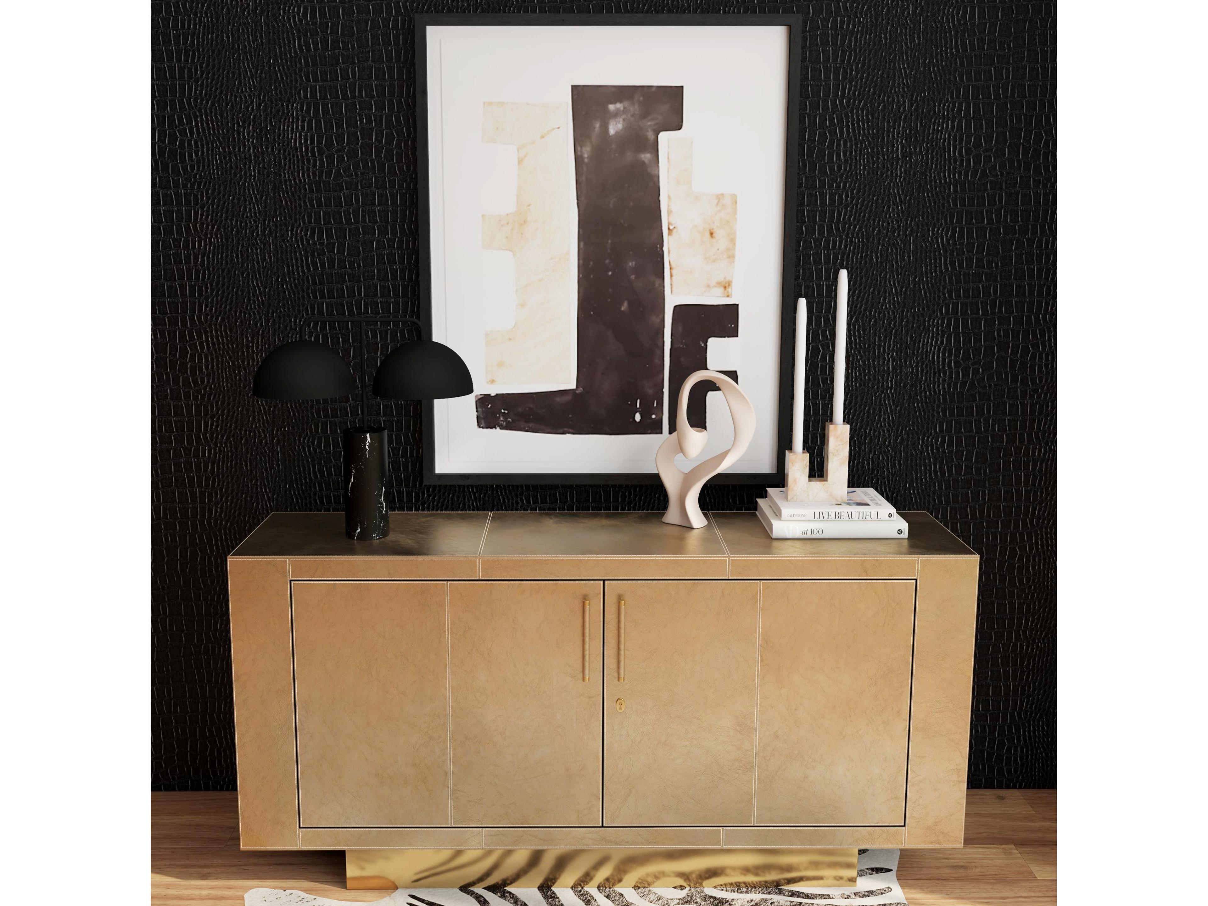 Butler Francois 70" Antique Gold Sideboard