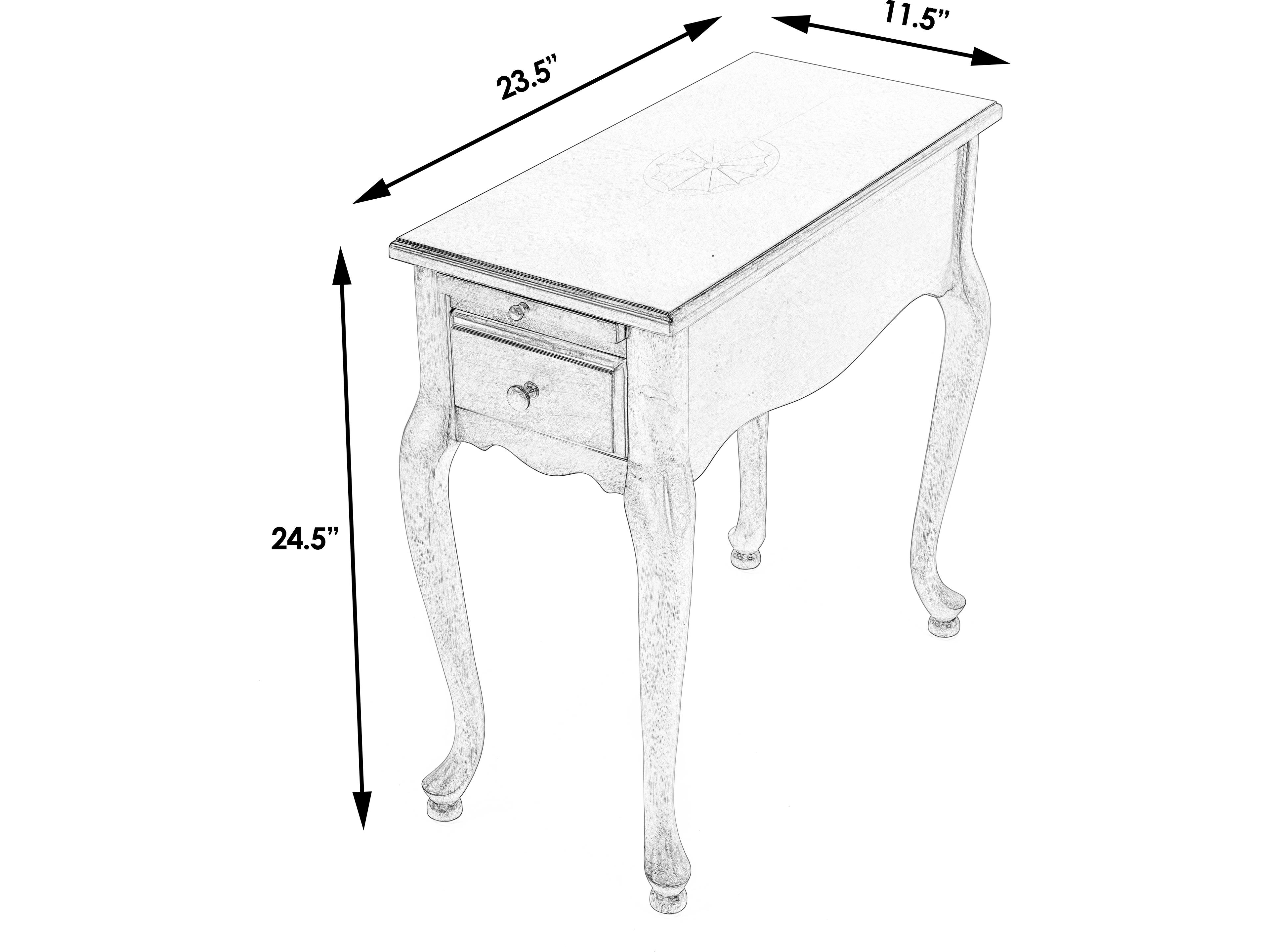Butler Croydon Rectangular Wood Cherry End Table