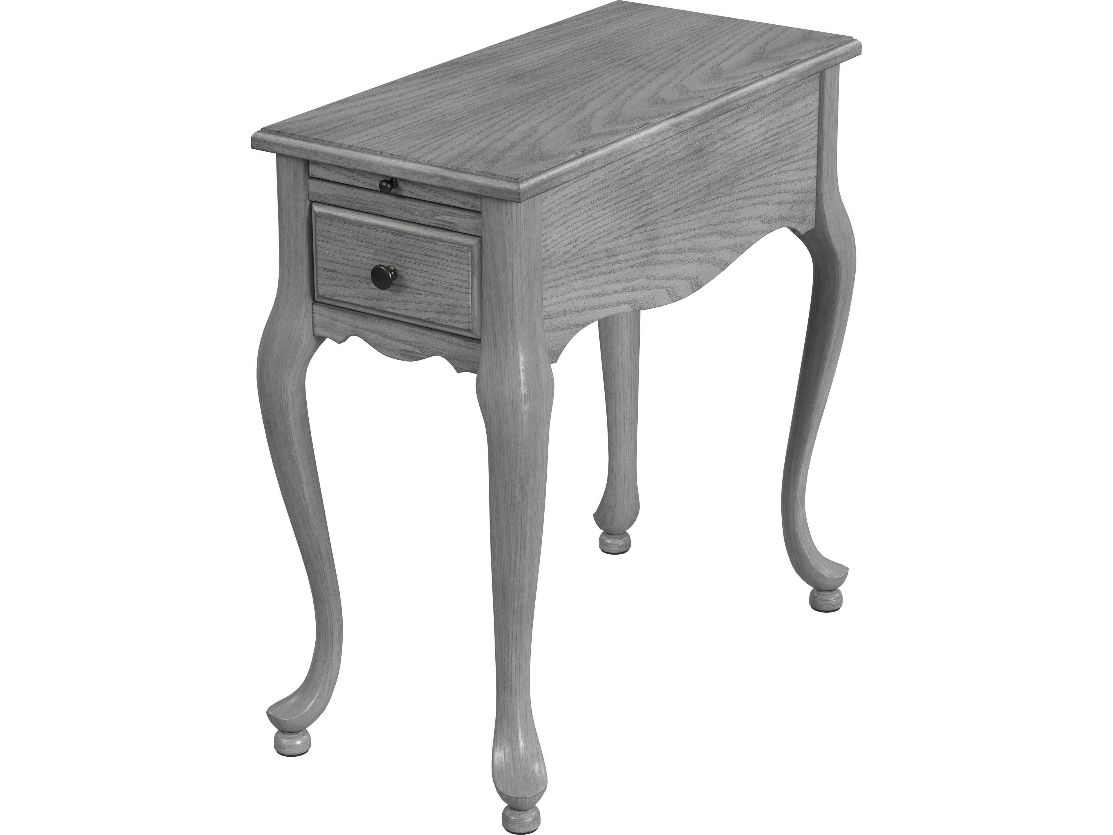 Butler Croydon Rectangular Wood Powder Gray End Table