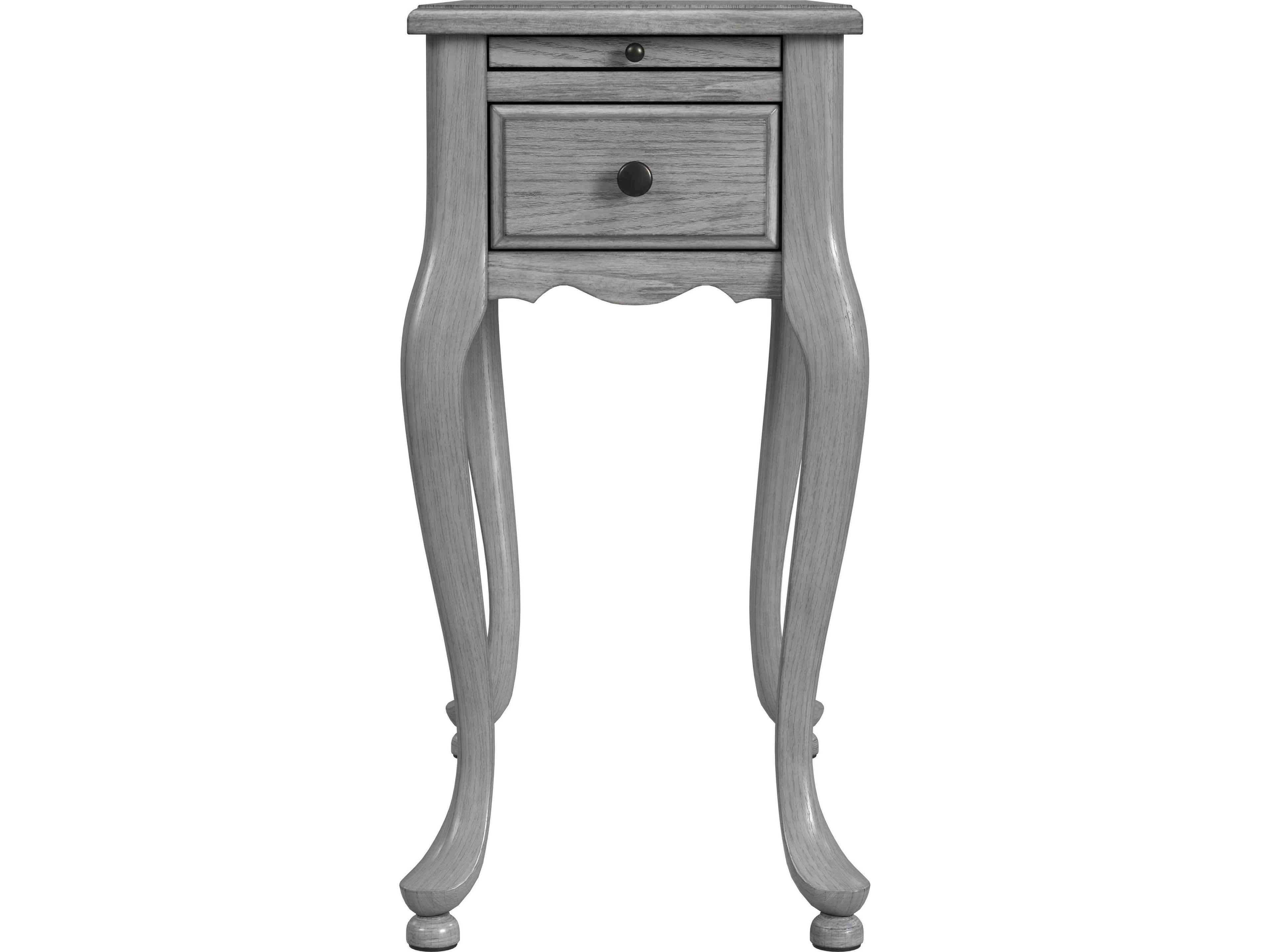 Butler Croydon Rectangular Wood Powder Gray End Table