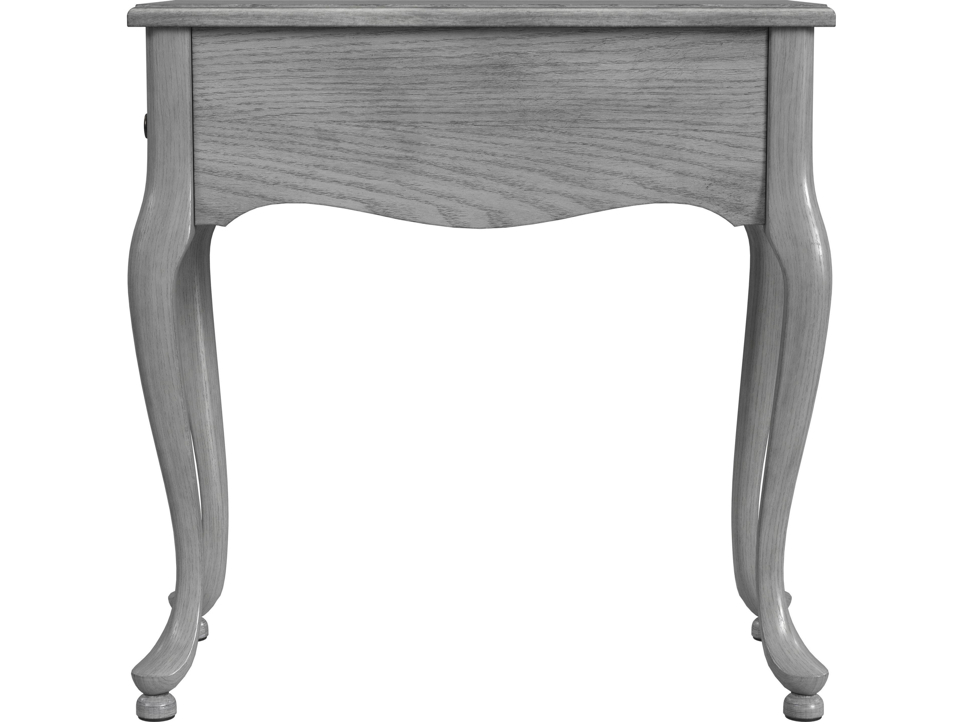 Butler Croydon Rectangular Wood Powder Gray End Table