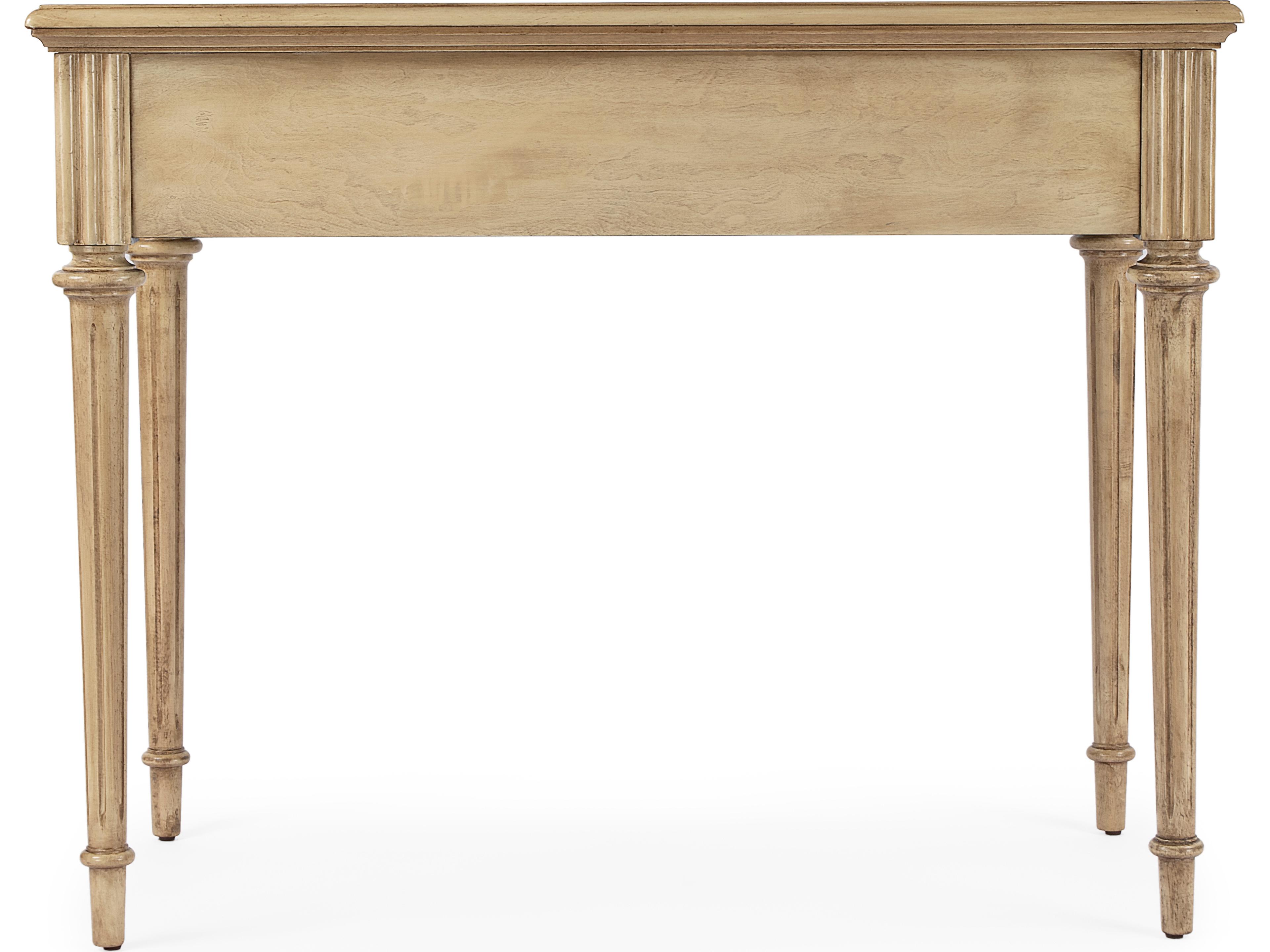 Butler Edmund Antique Beige Rubberwood Writing Desk