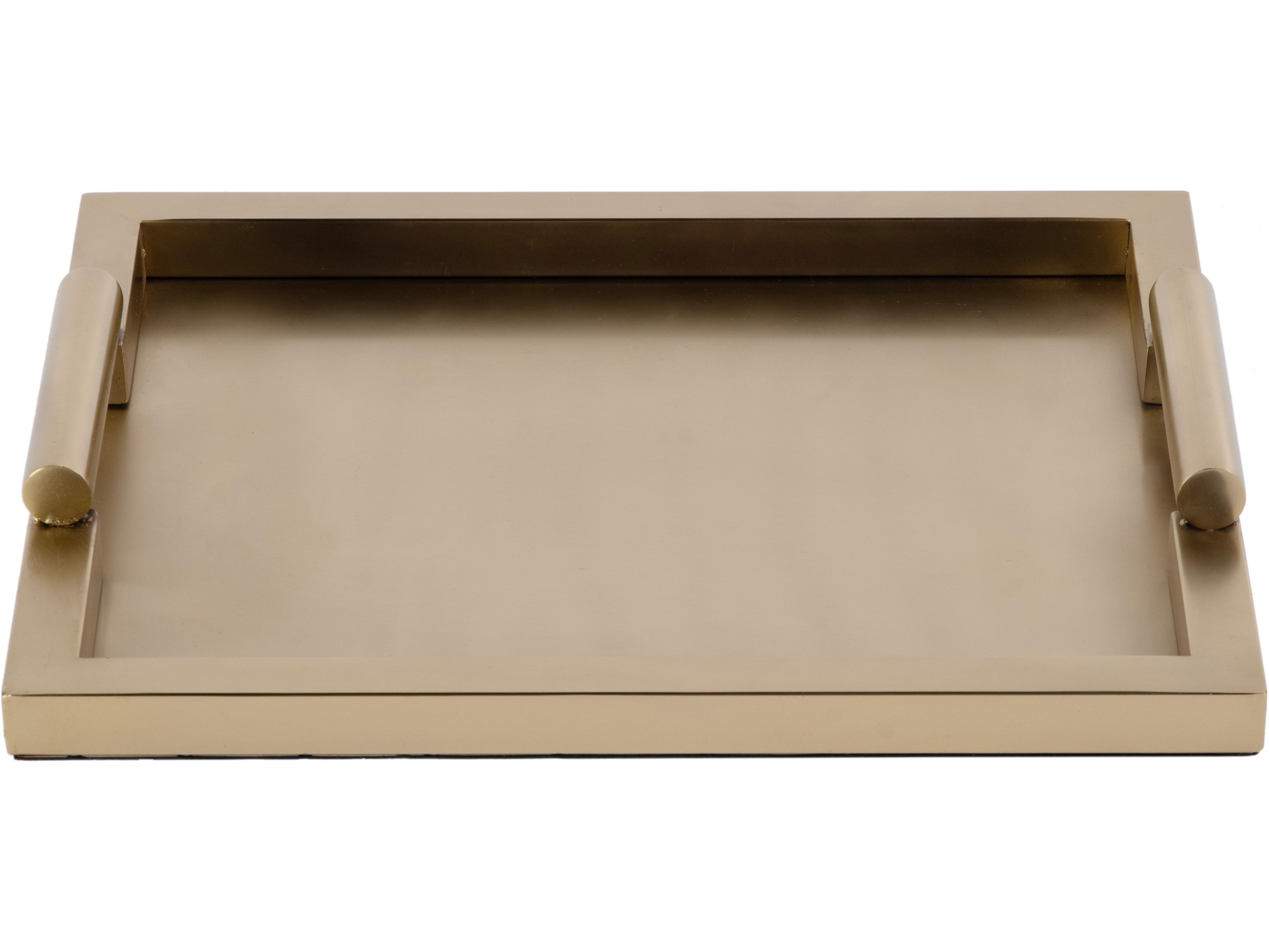 Butler Morante Rectangular Stainless Steel Serving Tray with Handles