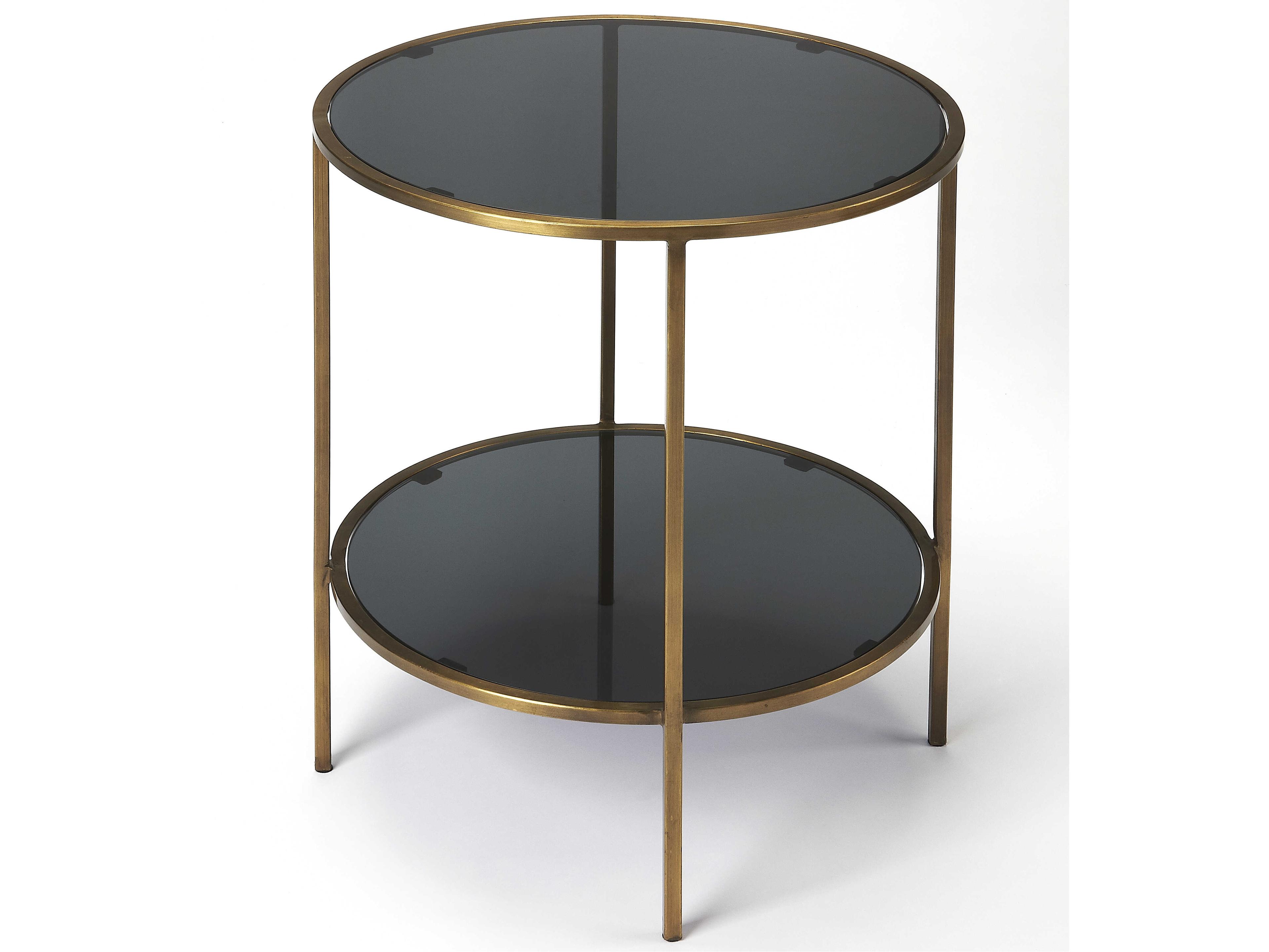 Butler Roxanne Round Glass End Table