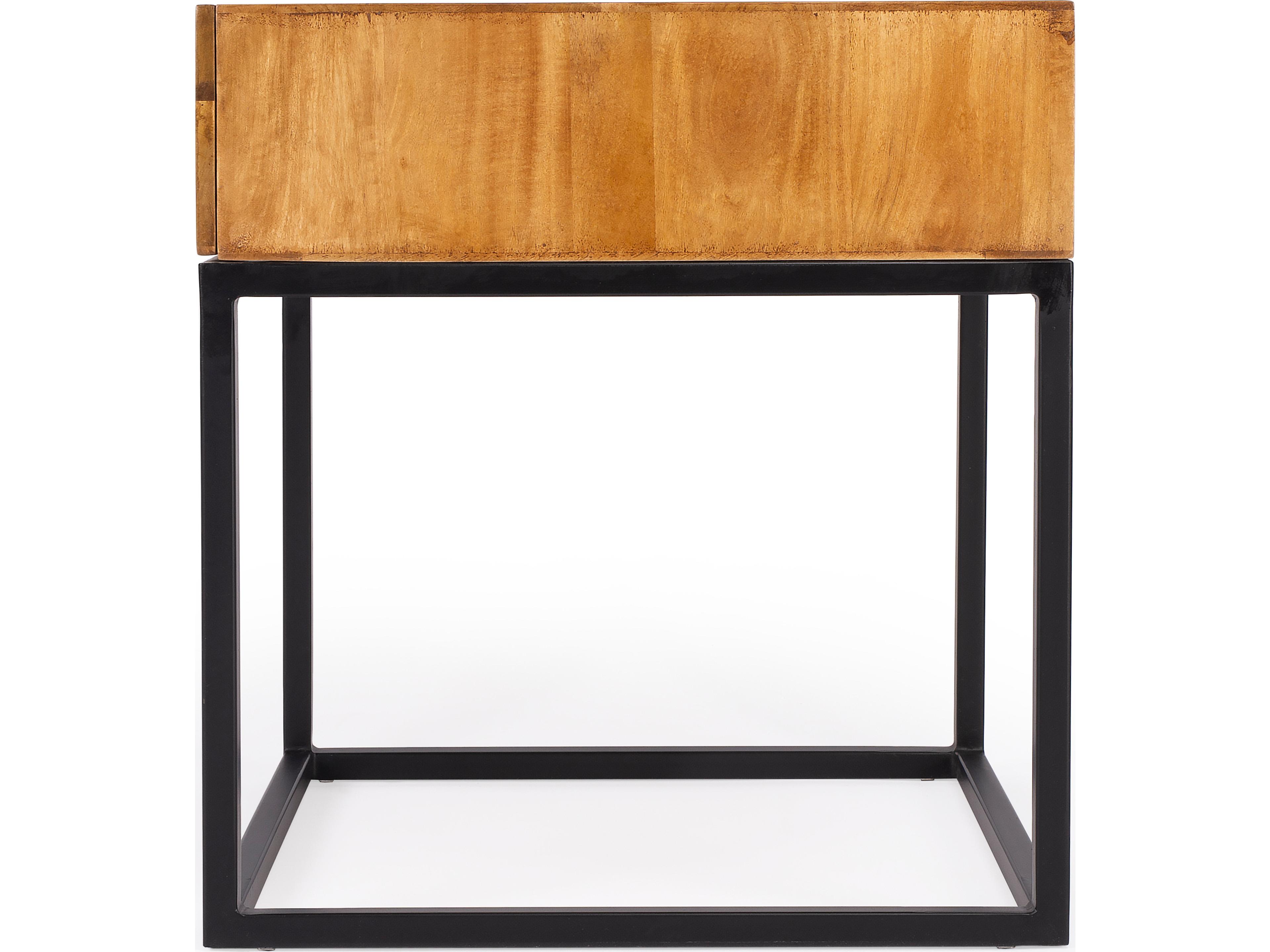 Butler Brixton Square Wood Industrial Chic End Table