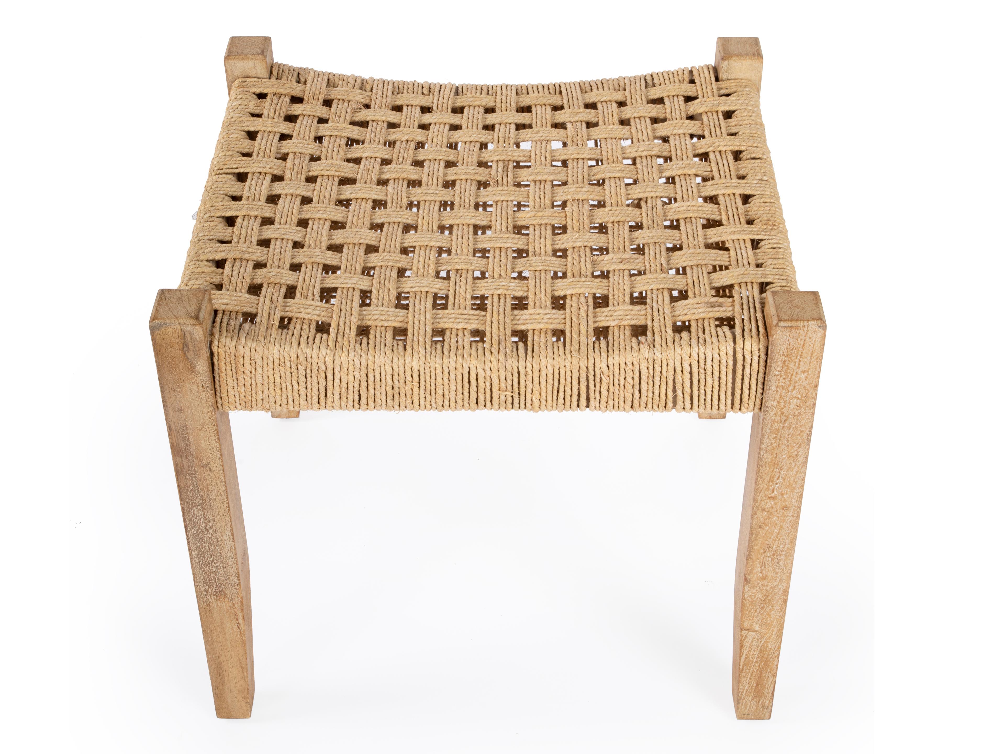 Butler Garner Beige Accent Stool