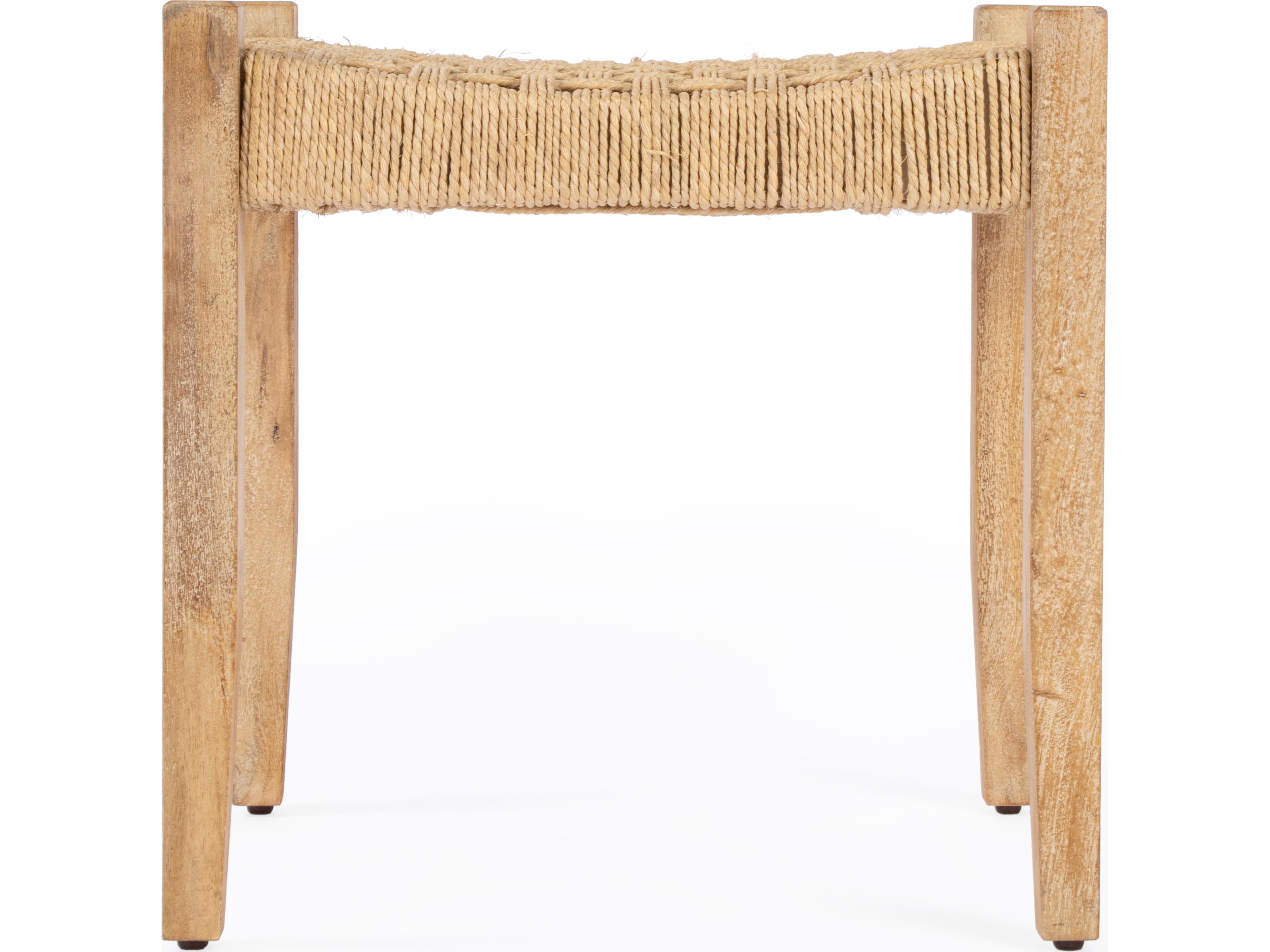Butler Garner Beige Accent Stool