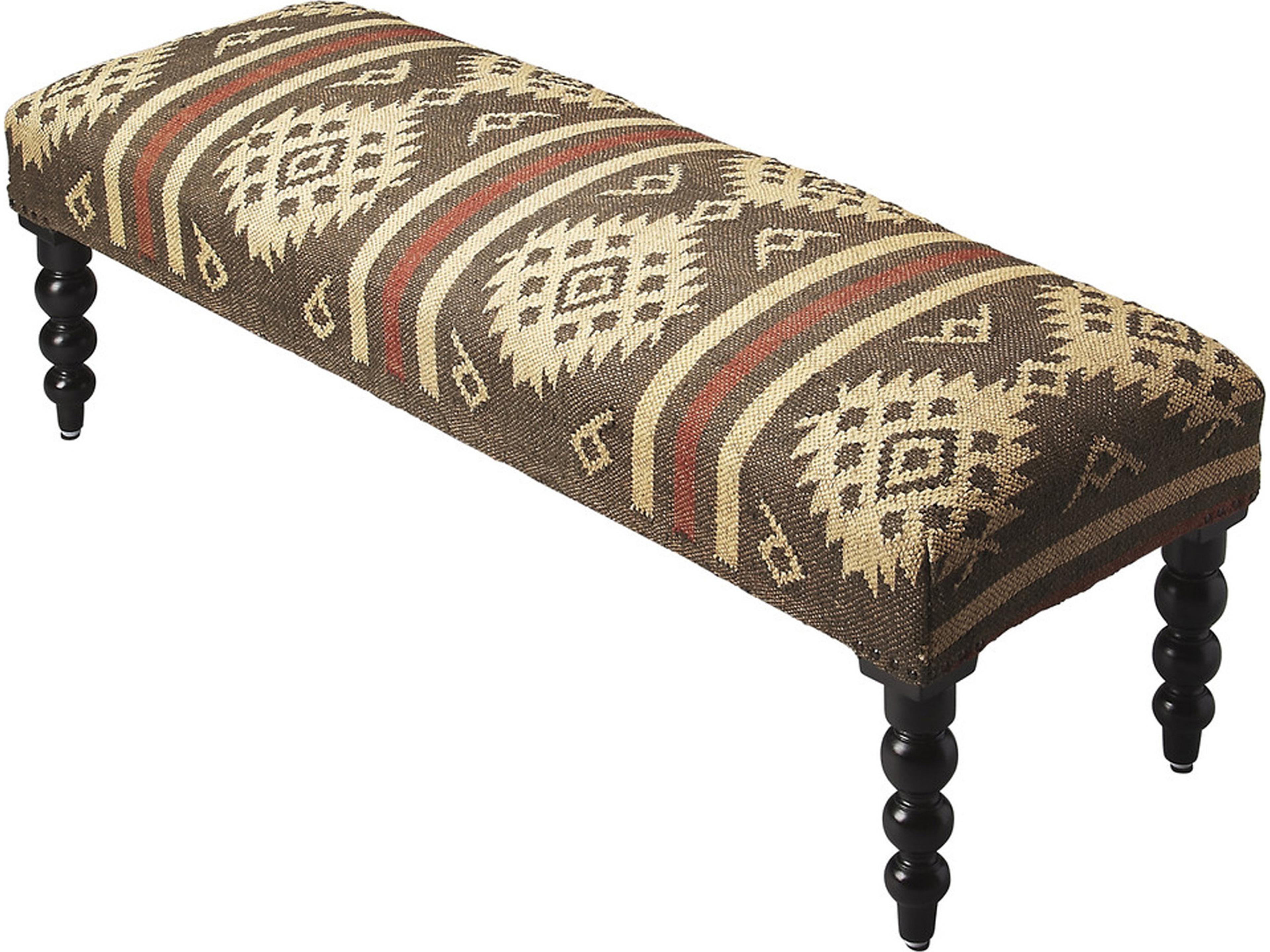 Navajo Taos Brown Accent Bench