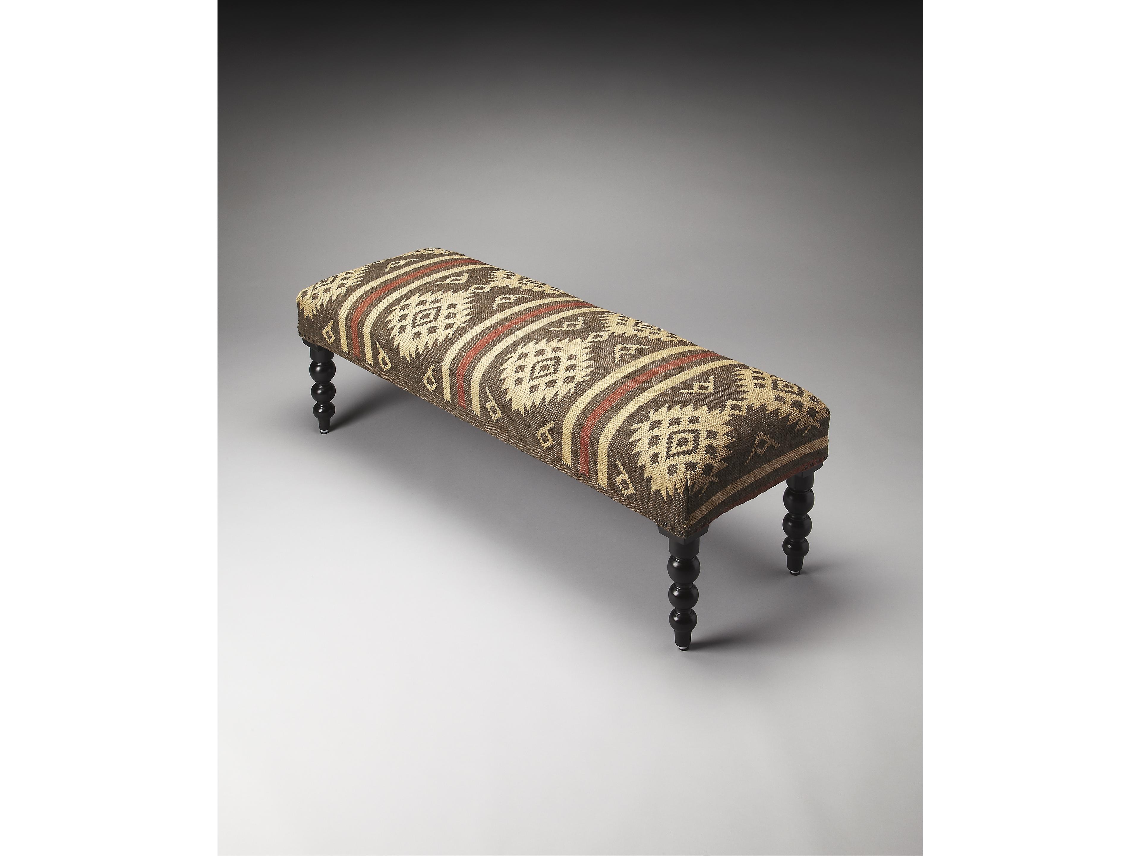Butler Navajo Taos Brown Accent Bench