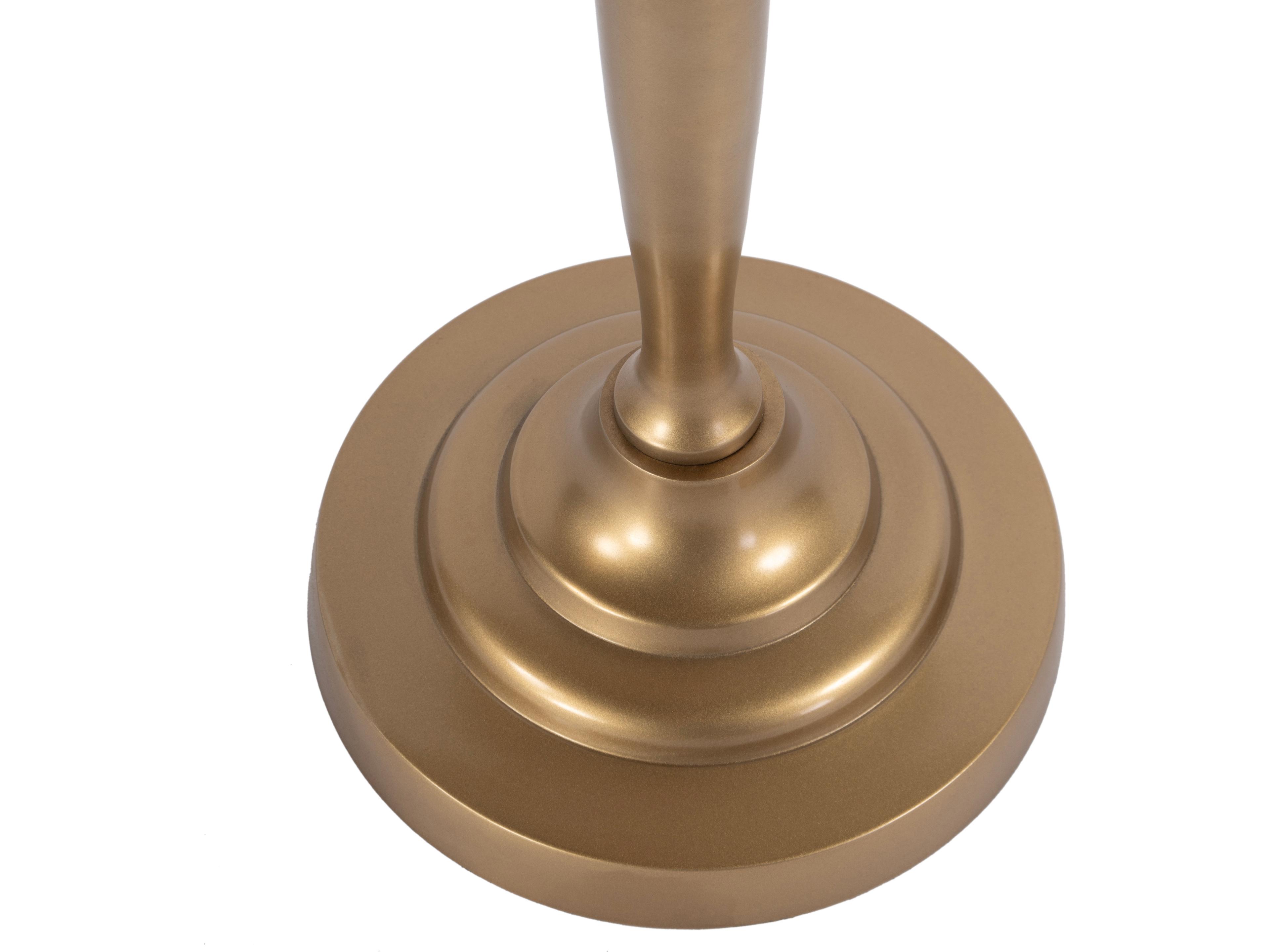 Butler Langford Round Metal Antique Gold End Table