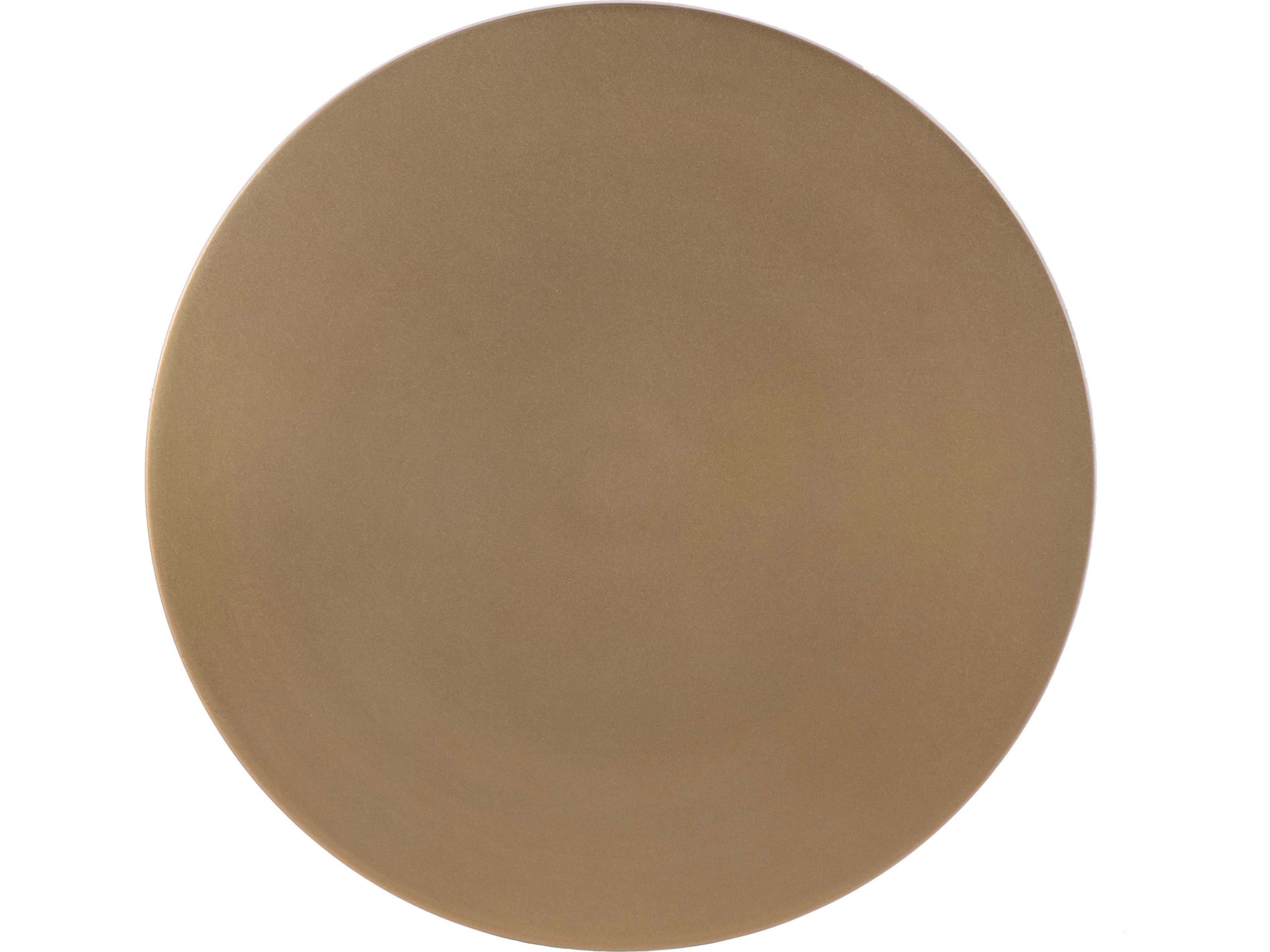 Butler Langford Round Metal Antique Gold End Table