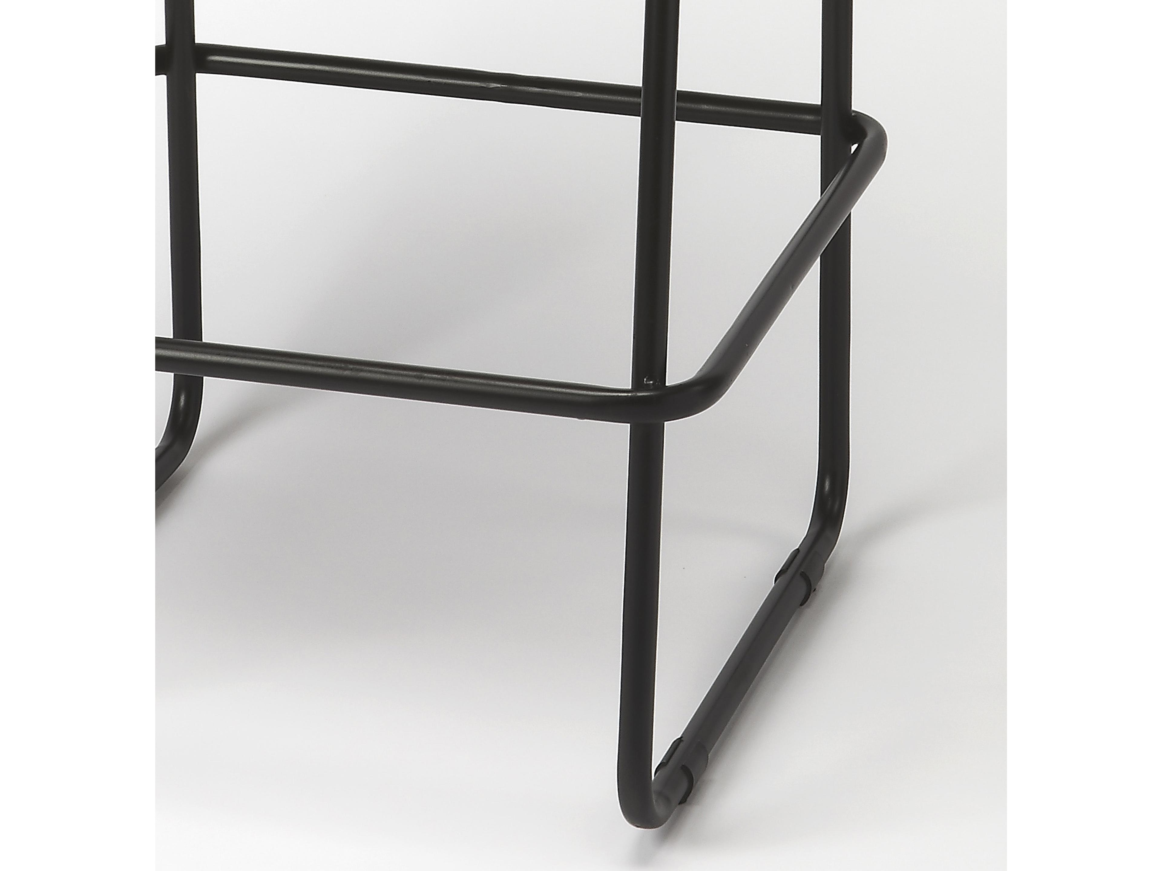 Butler Myles Brown Leather Bar Stool