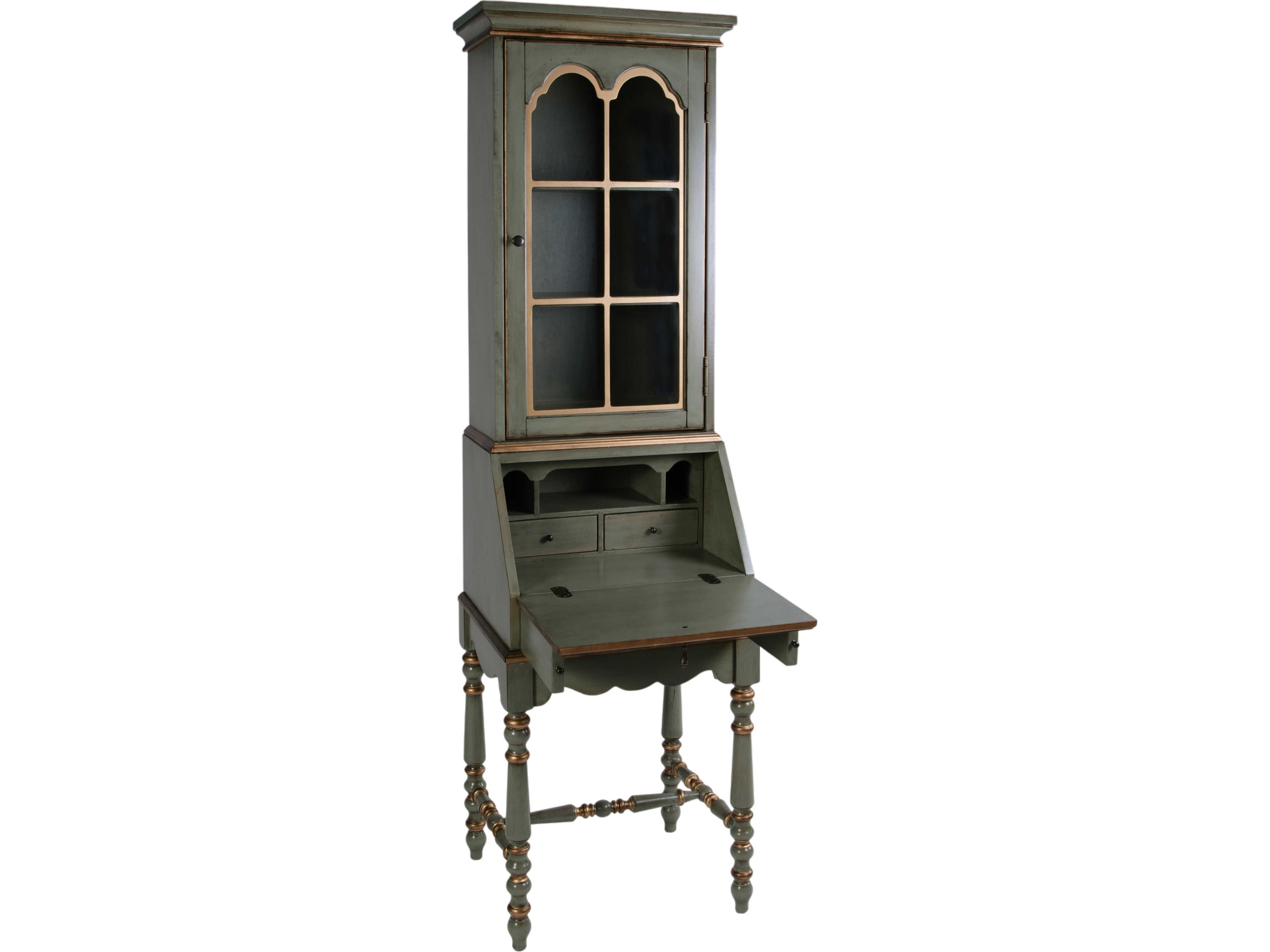 Butler Newlark Pastel Green Poplar Wood Secretary Desk