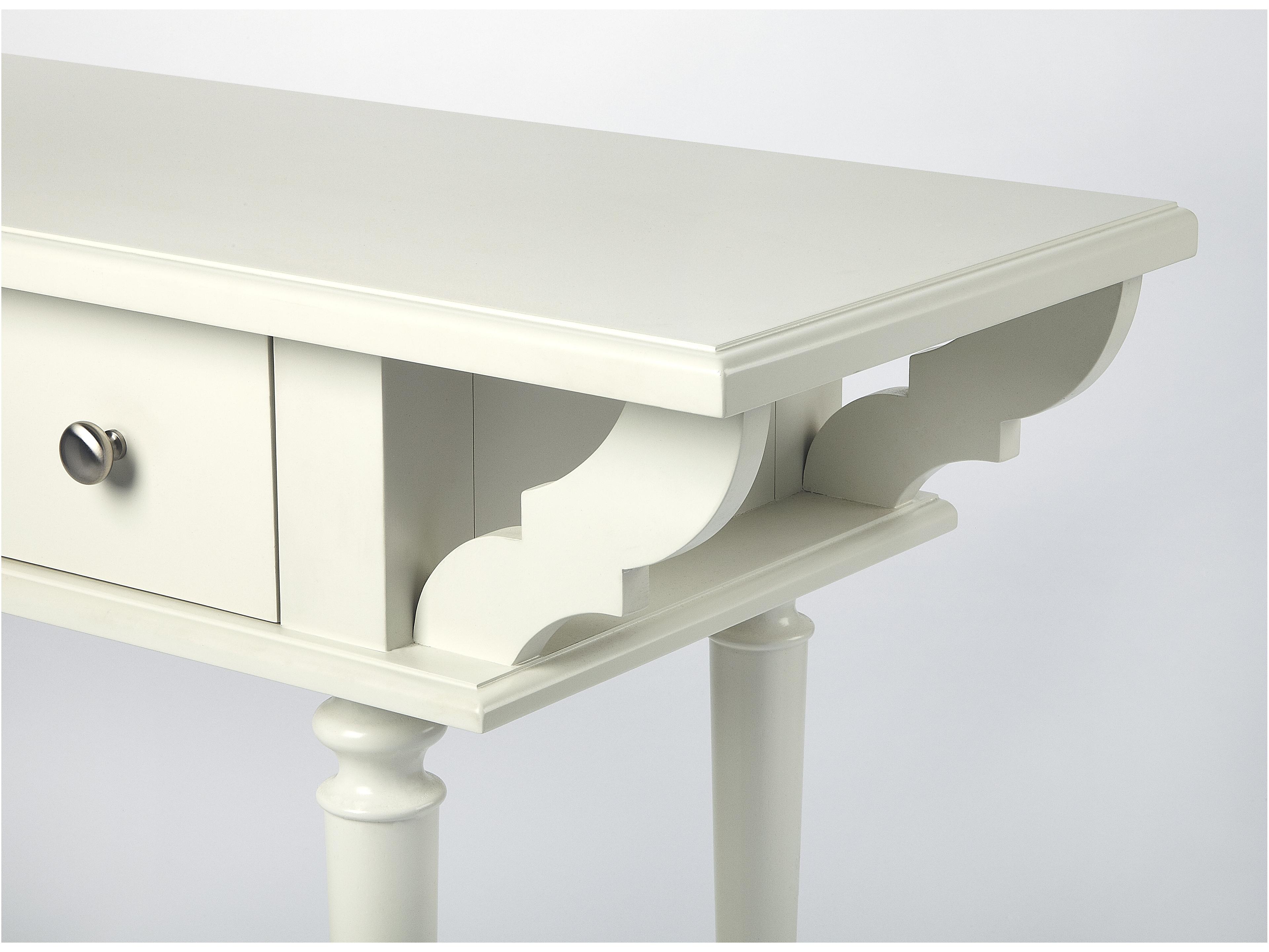 Butler Talia Rectangular Wood White Console Table