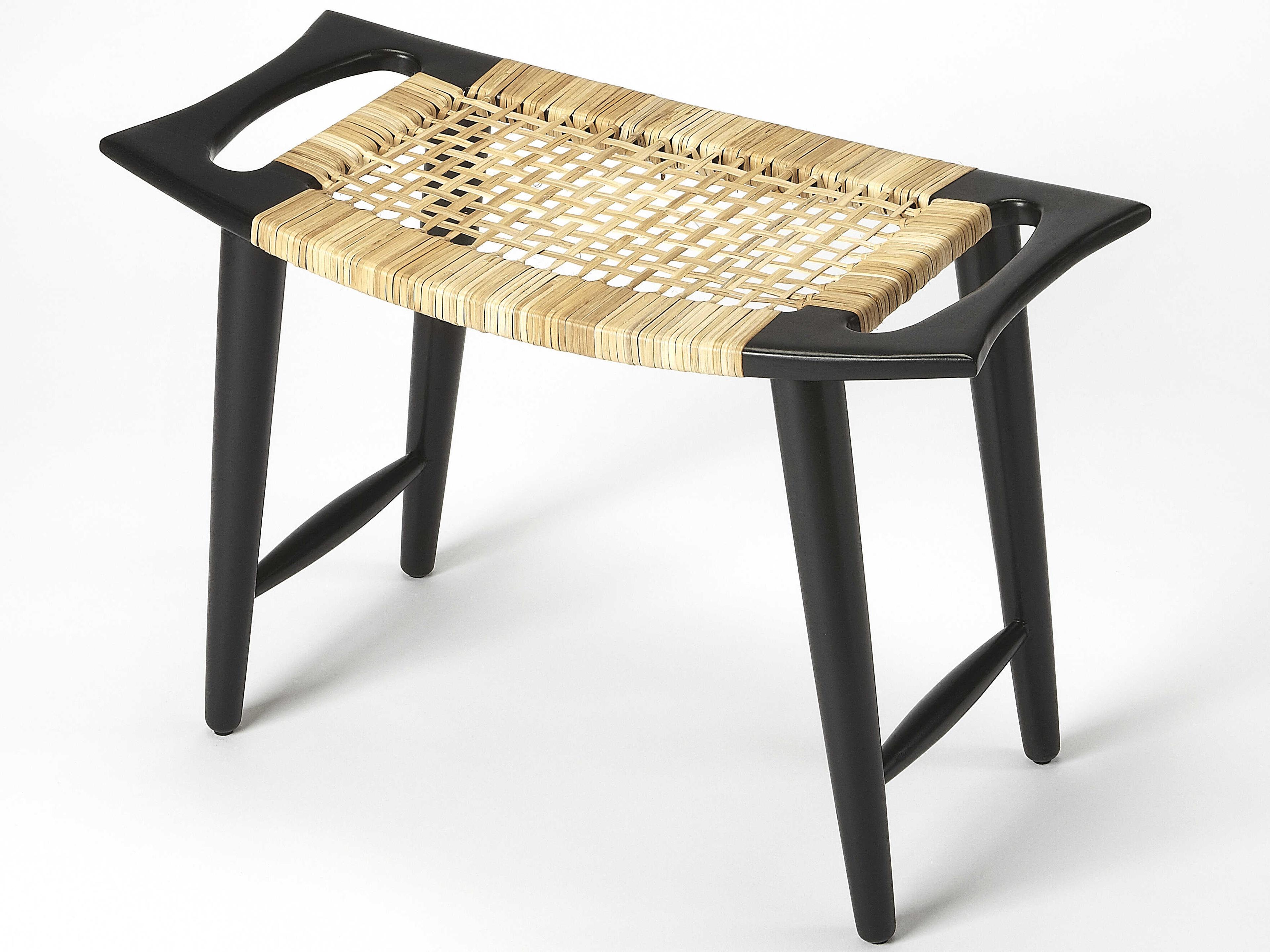 Tristan Black Mango Wood Table Stool
