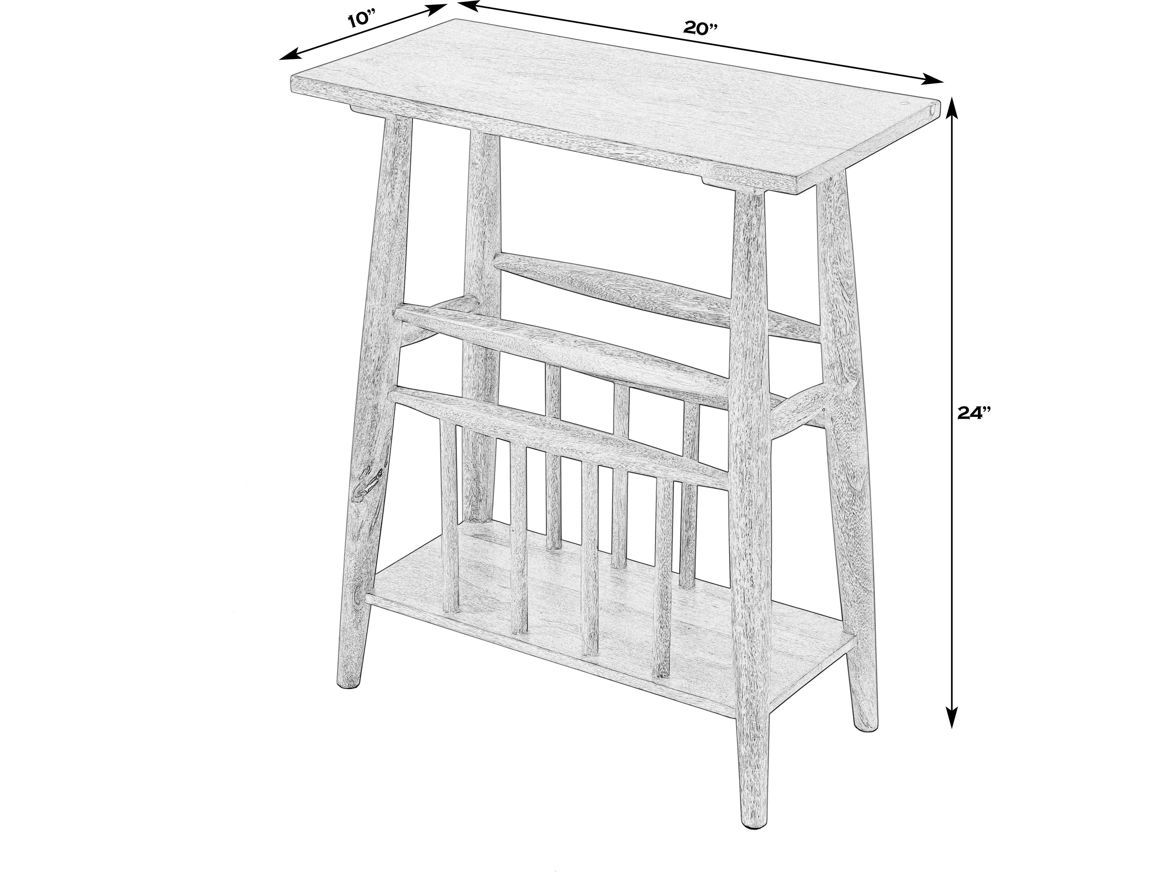 Butler Bowen Rectangular Wood Natural End Table