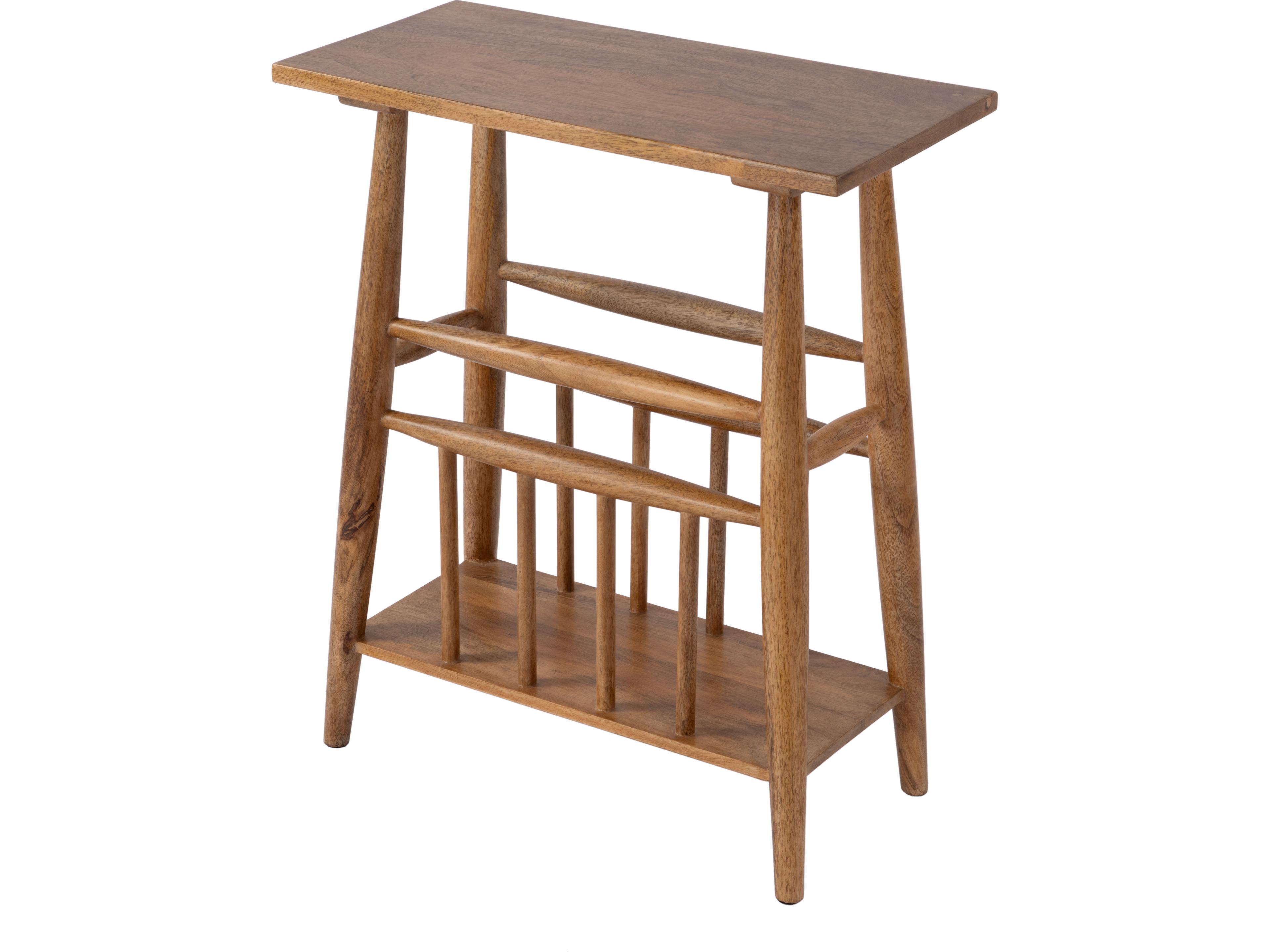 Bowen Rectangular Wood Natural End Table