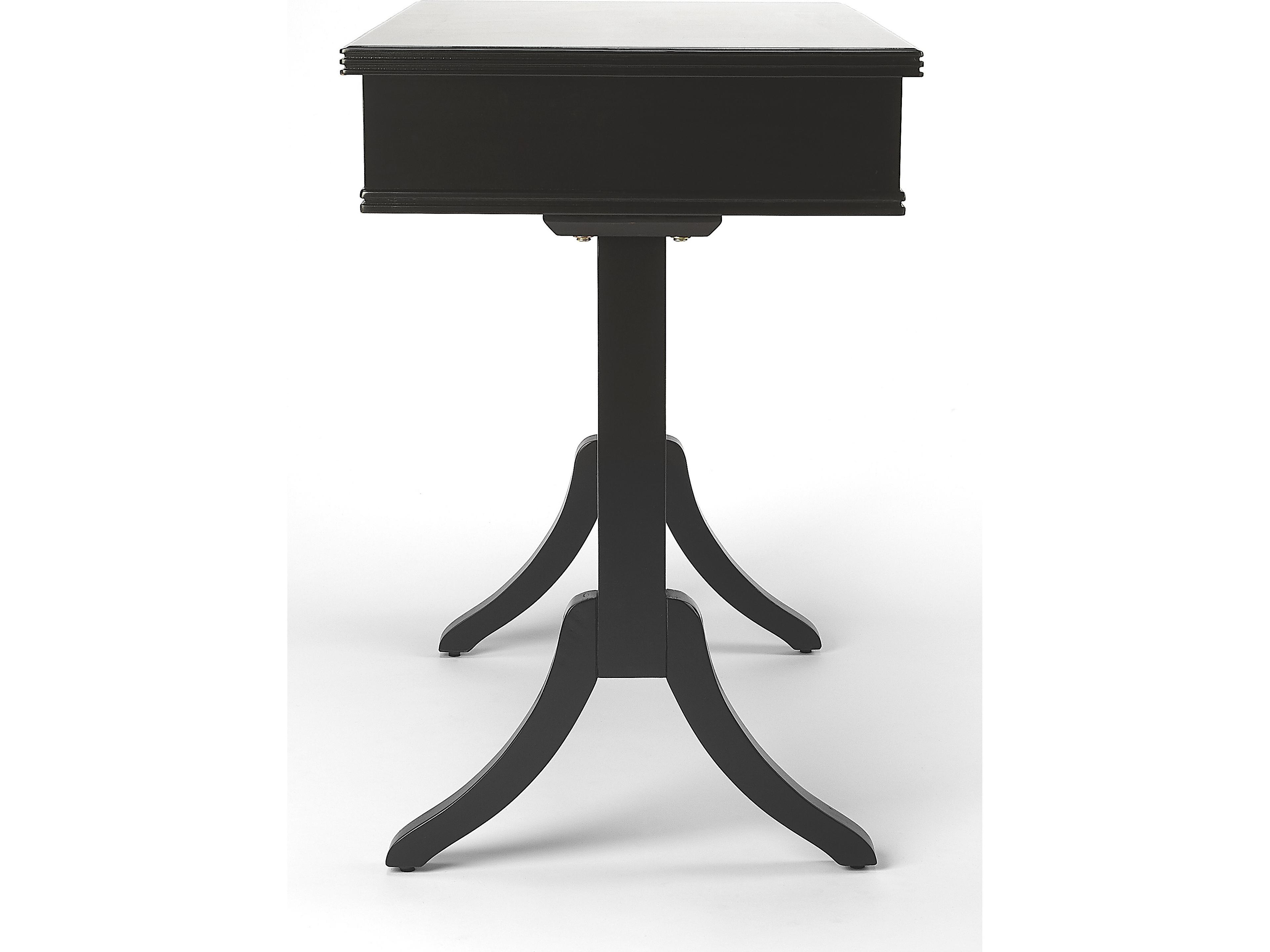 Butler Alta Black Acacia Wood Writing Desk