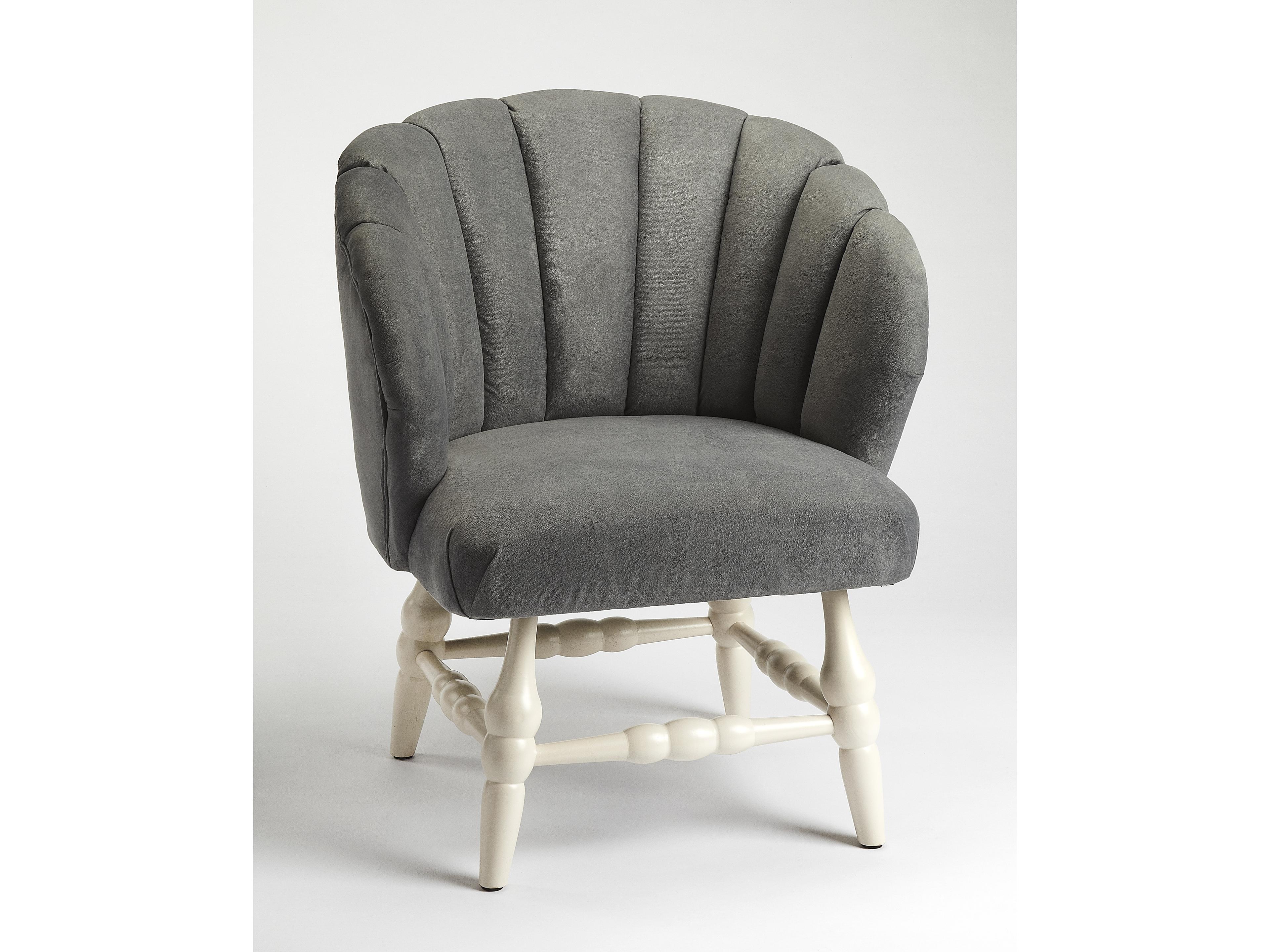 Butler Malcom Gray Velvet Accent Chair