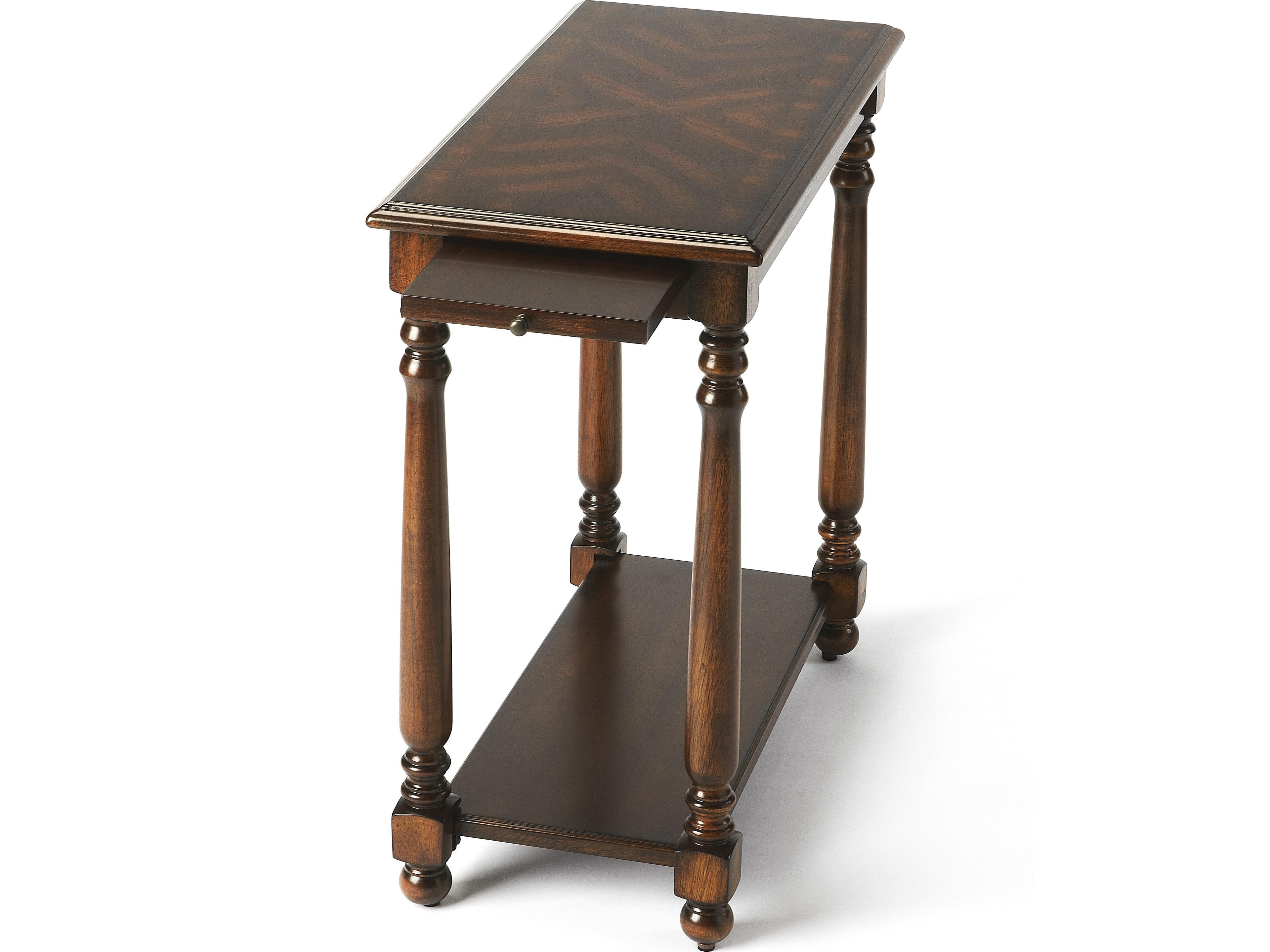 Devane Rectangular Wood Cherry End Table