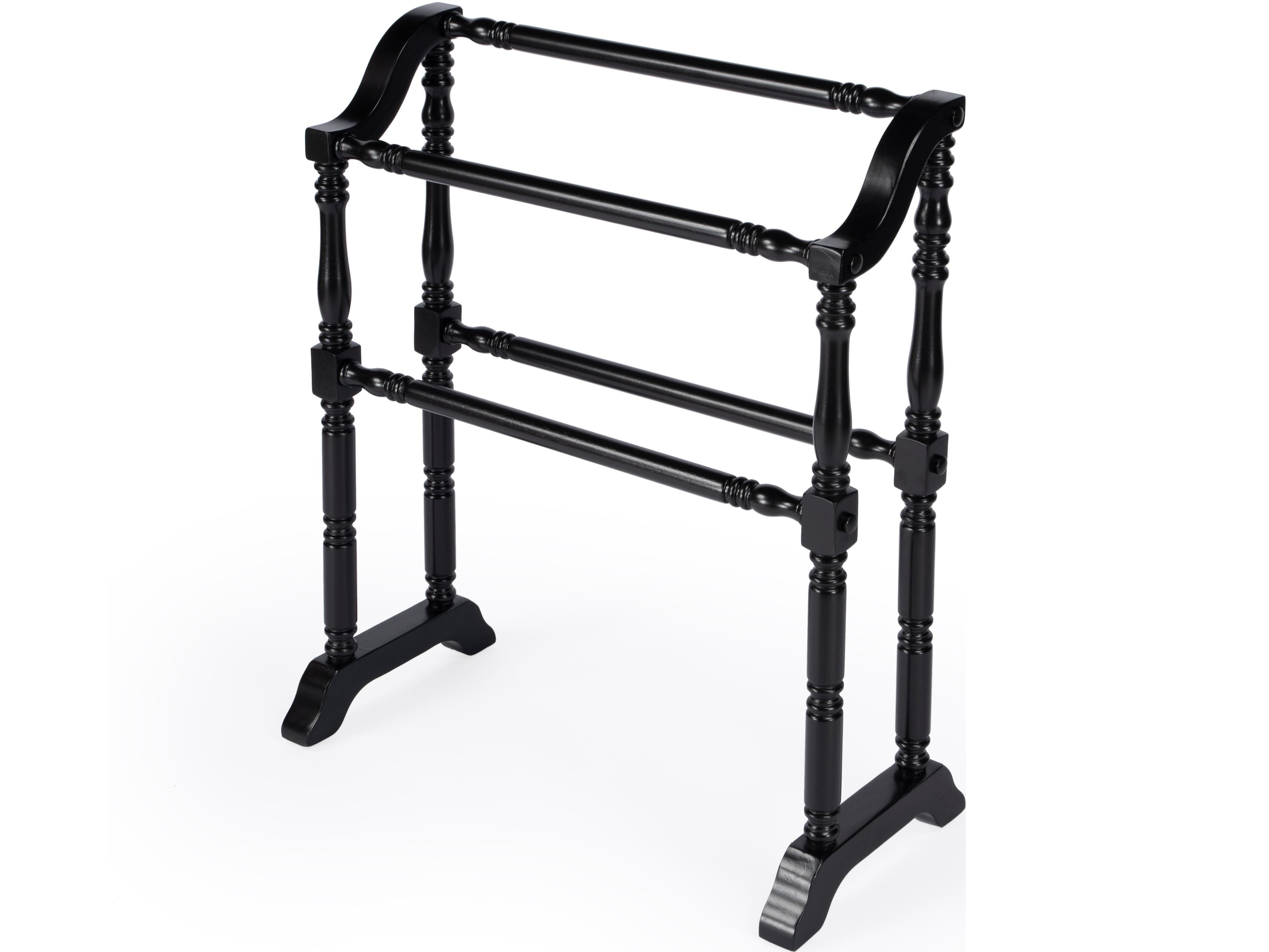 Lillian Black Licorice Blanket Stand