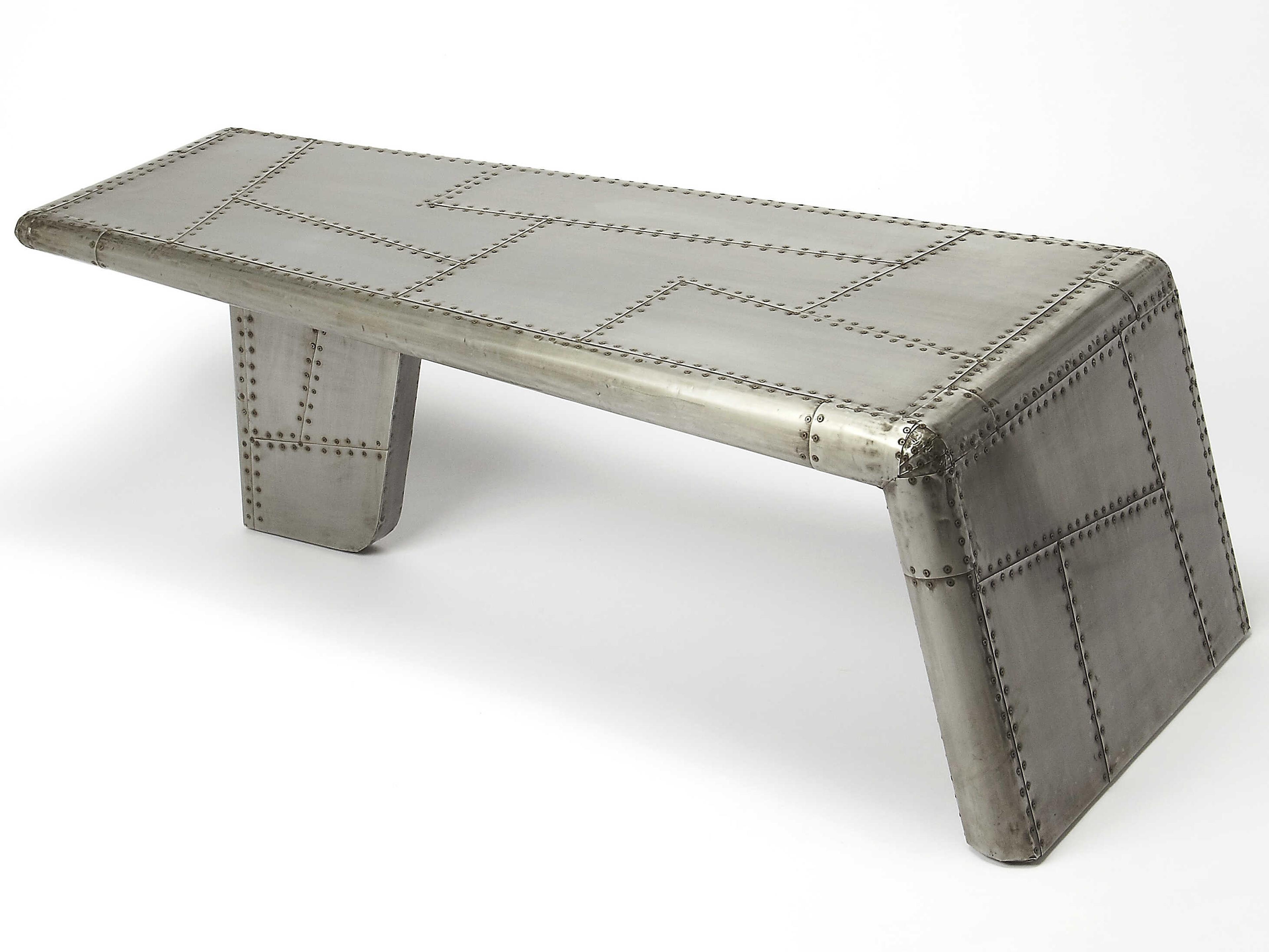 Midway Rectangular Metal Industrial Chic Coffee Table