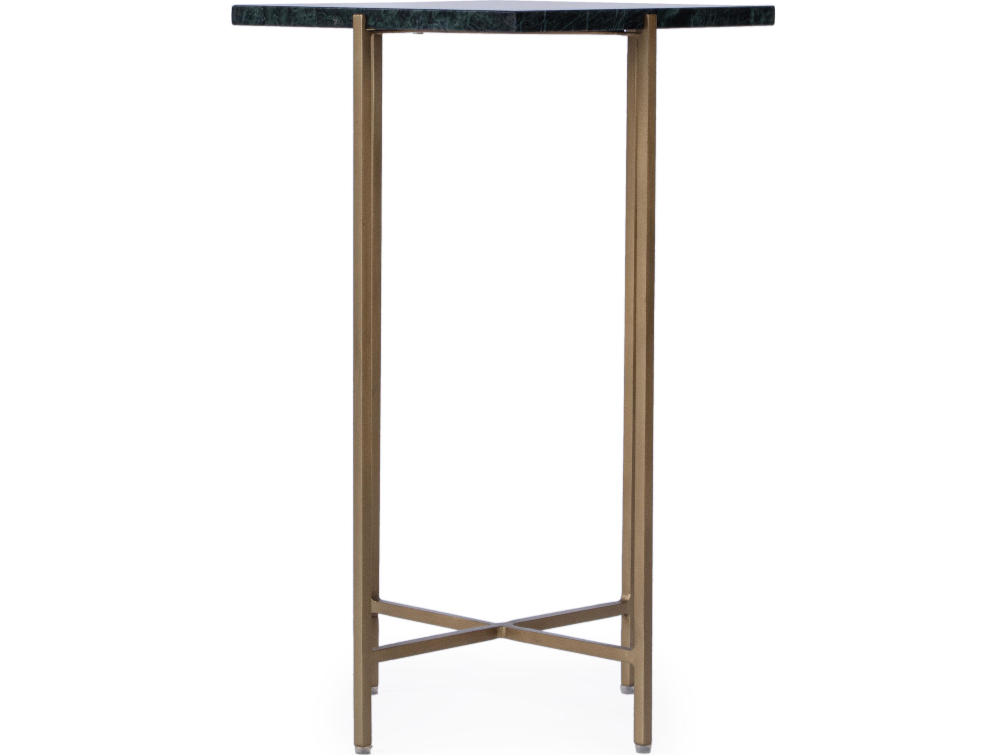 Butler Nigella Square Green Marble End Table