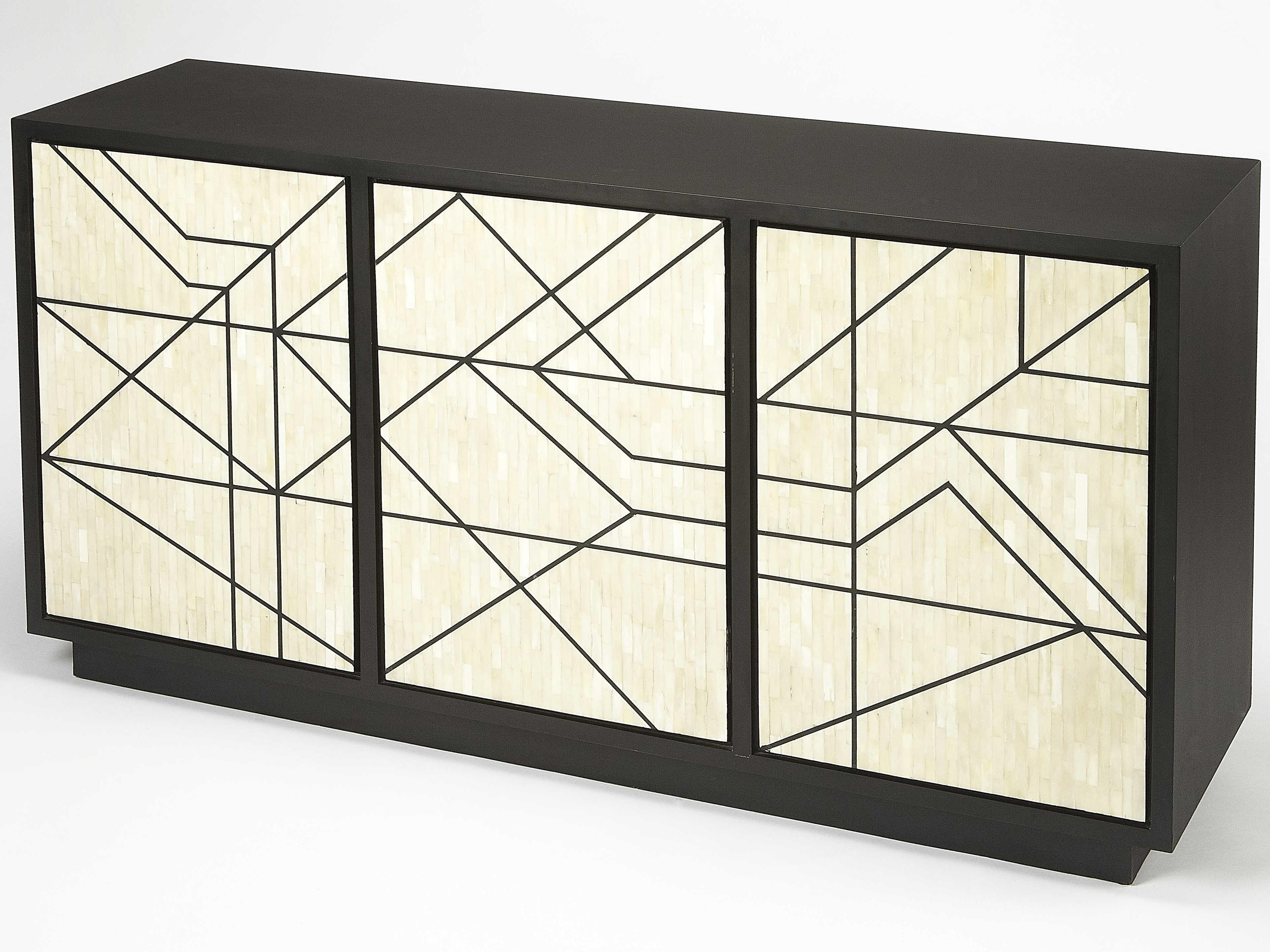 Greta 59" Black Bone Inlay Sideboard
