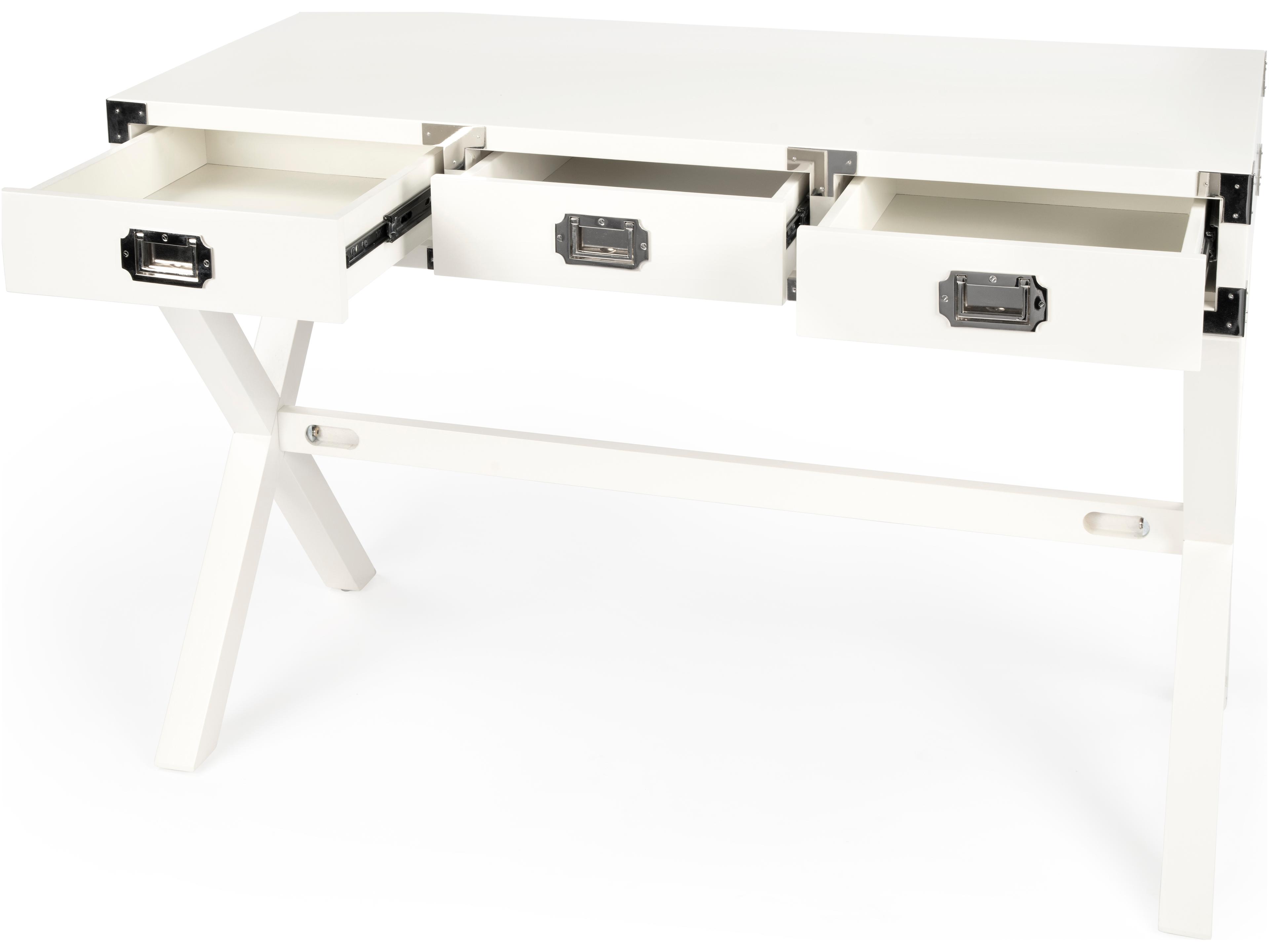 Butler Anew White Rubberwood Writing Desk