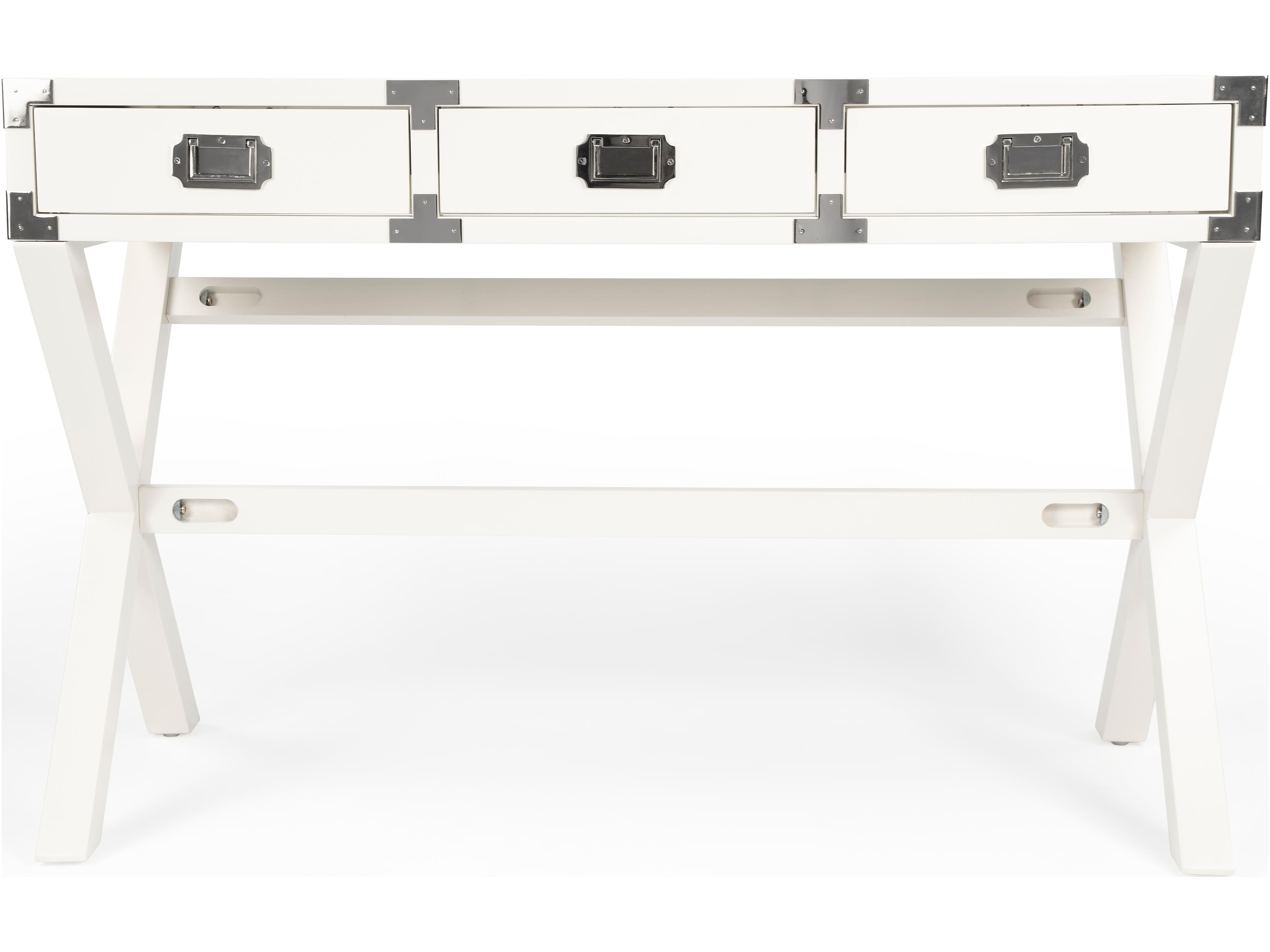 Butler Anew White Rubberwood Writing Desk