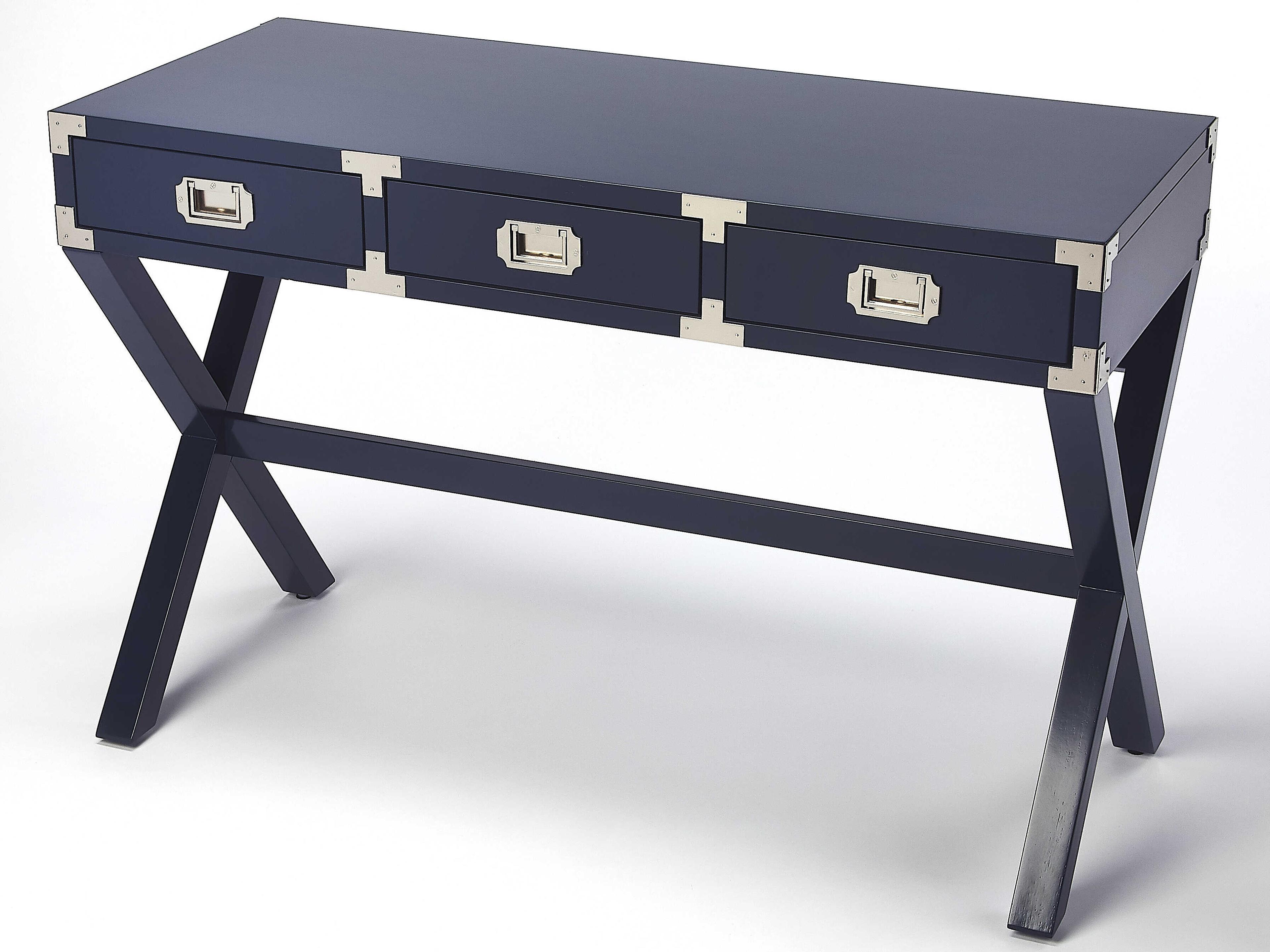 Anew Blue Rubberwood Writing Desk