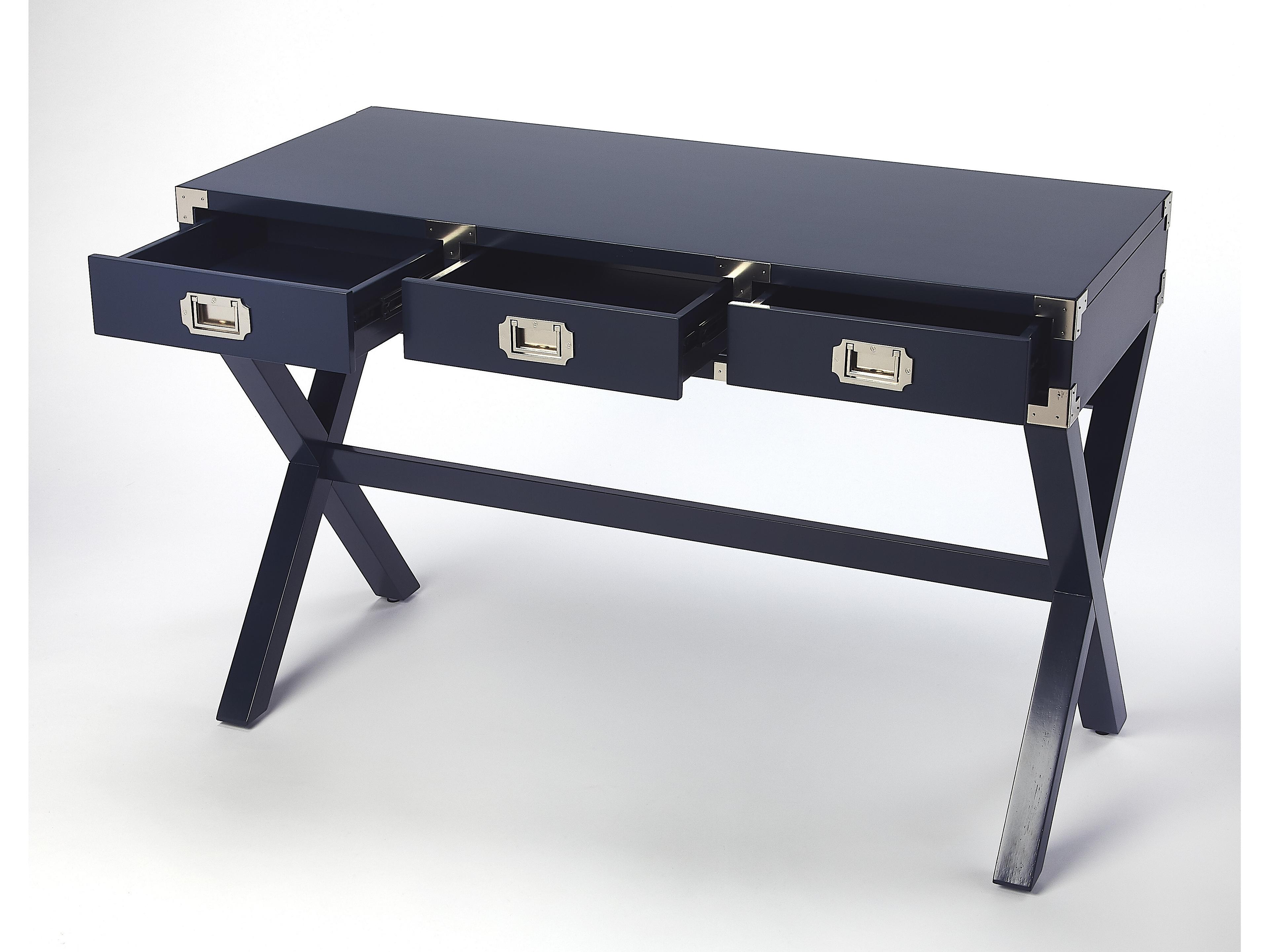 Butler Anew Blue Rubberwood Writing Desk