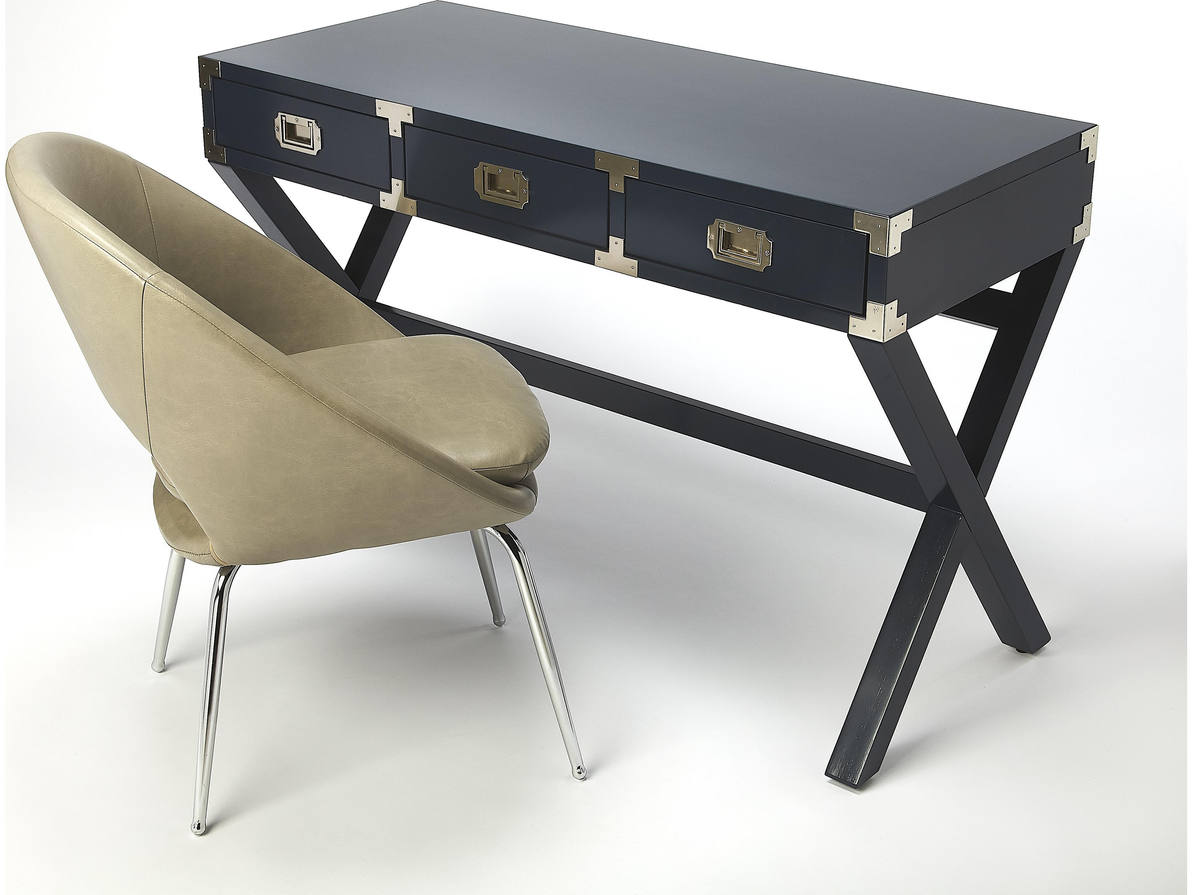 Butler Anew Blue Rubberwood Writing Desk