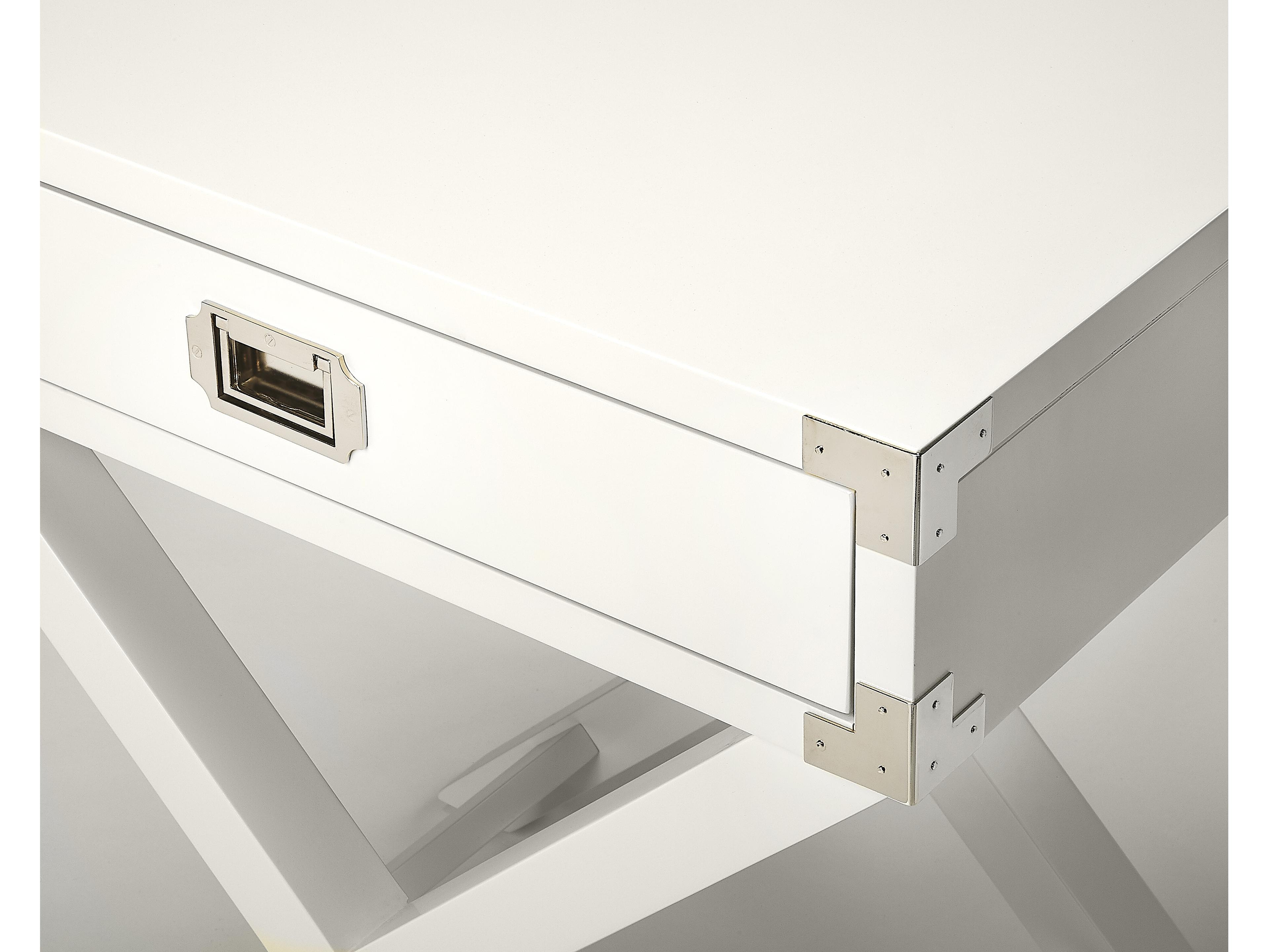 Butler Anew Rectangular Wood White End Table