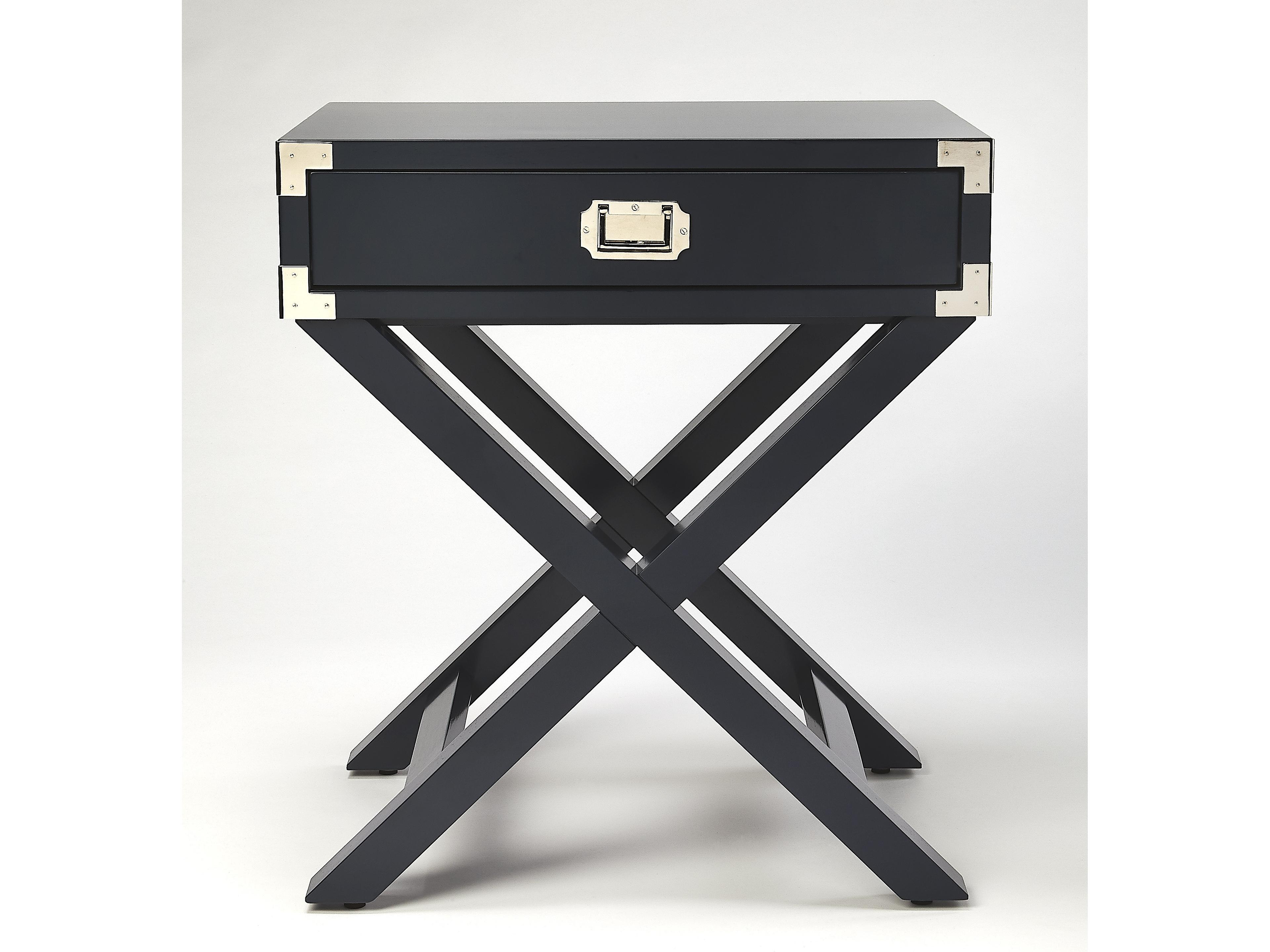 Butler Anew Rectangular Wood Blue End Table