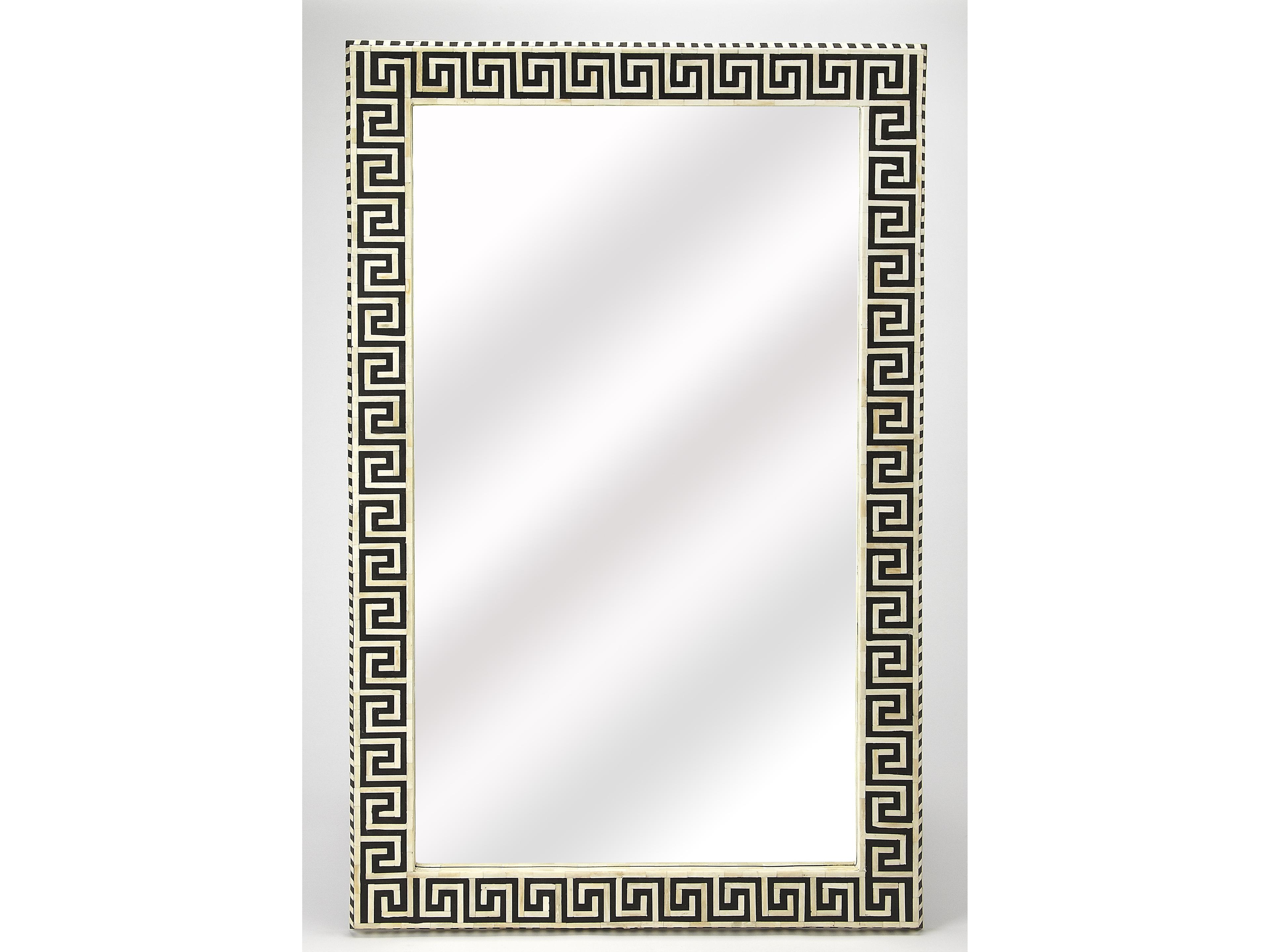 Eternity Black Bone Inlay Rectangular Wall Mirror