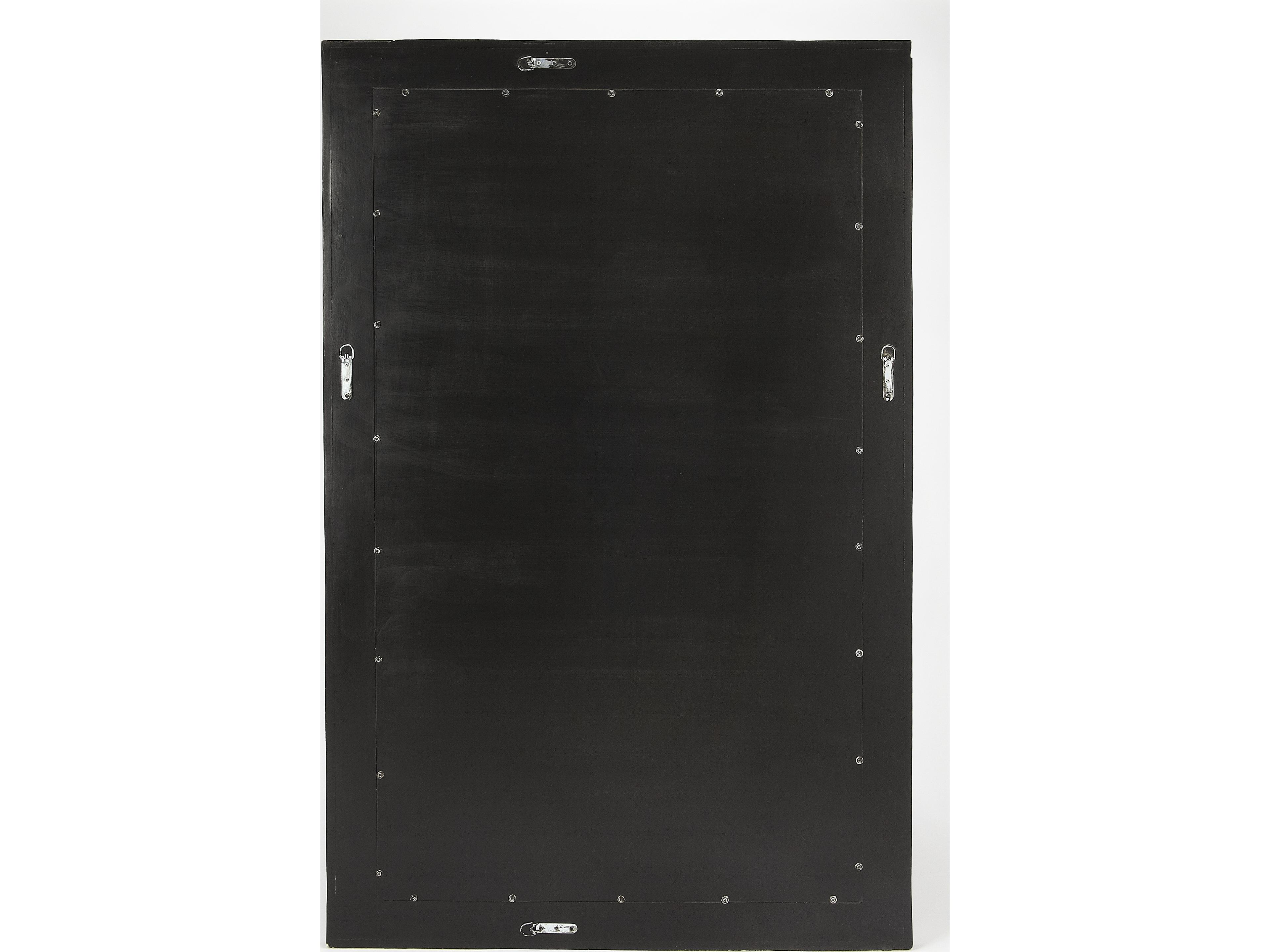 Butler Eternity Black Bone Inlay Rectangular Wall Mirror