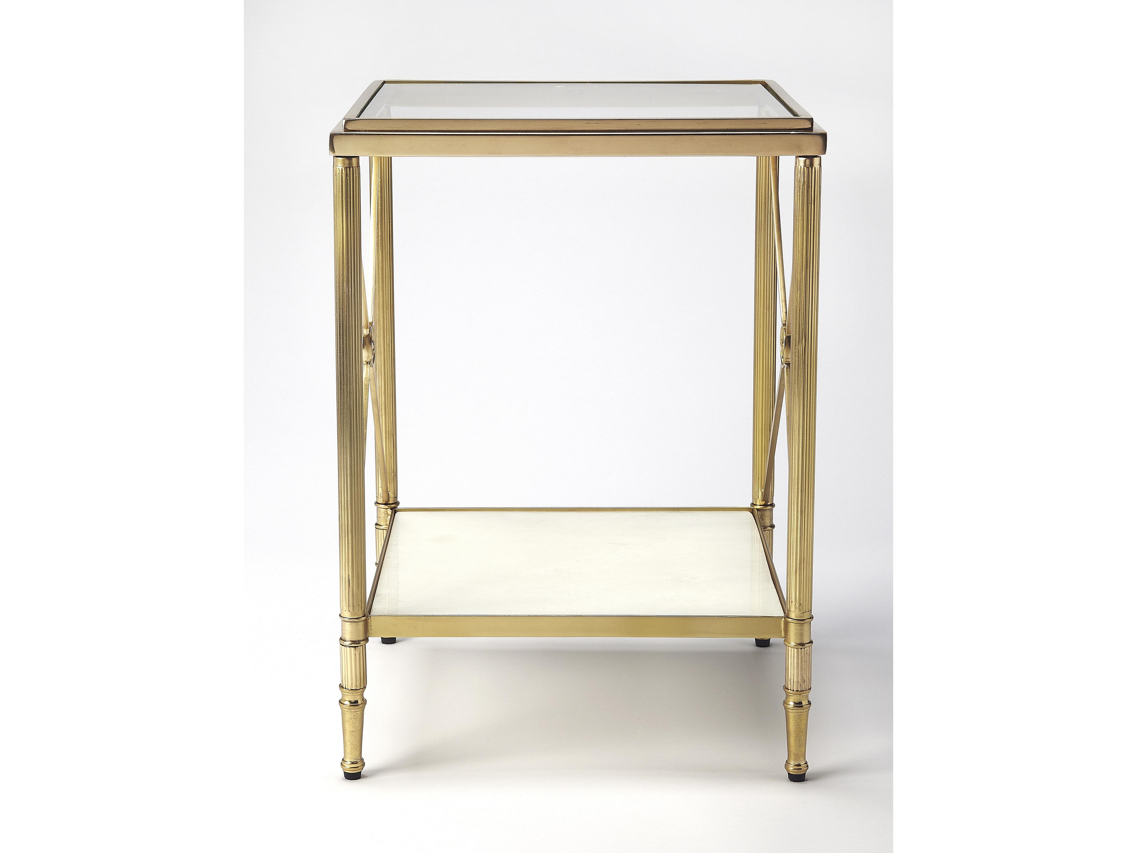 Butler Taren Square Glass Metalworks End Table