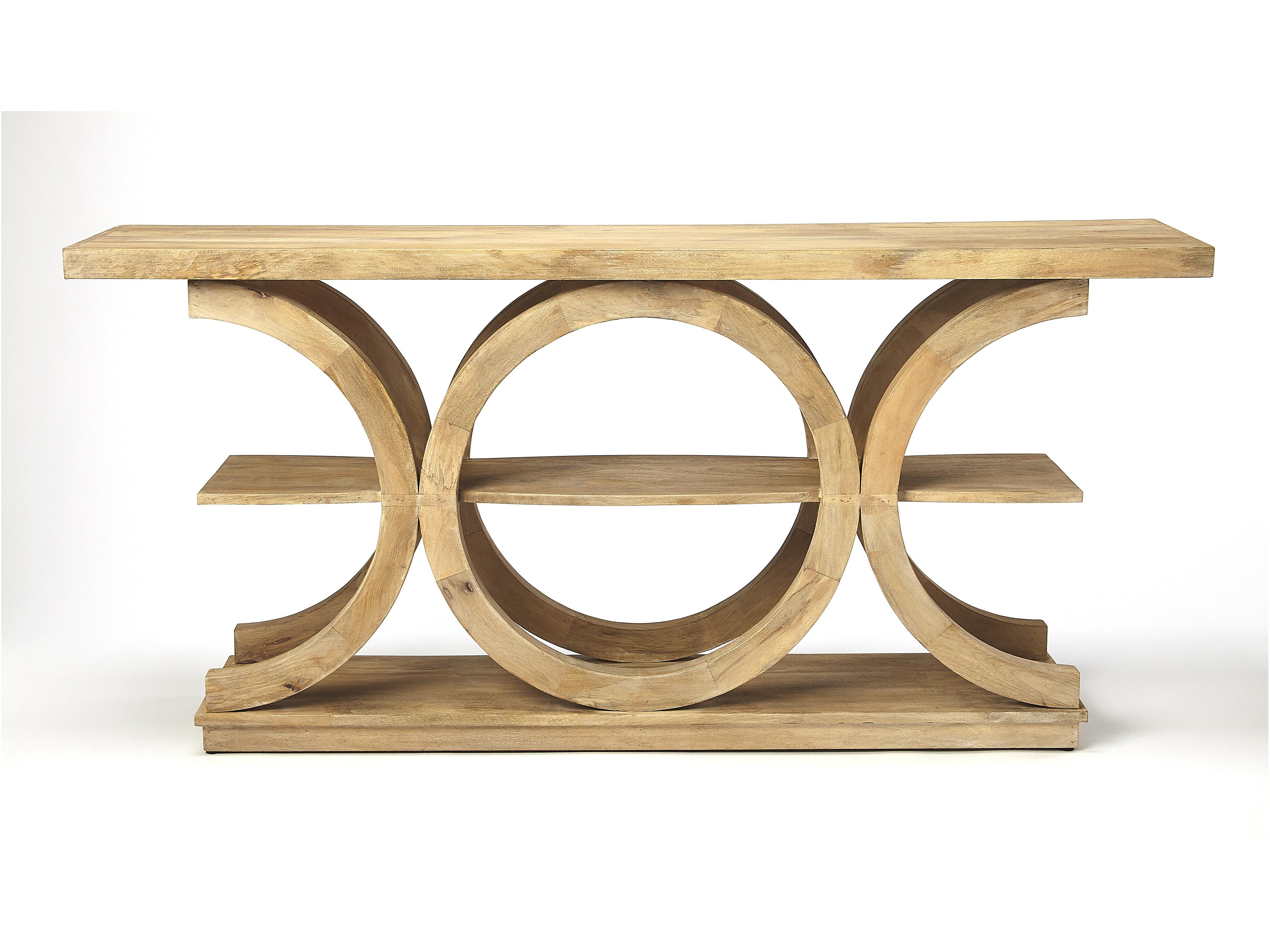 Butler Stowe Rectangular Wood Natural Mango Console Table