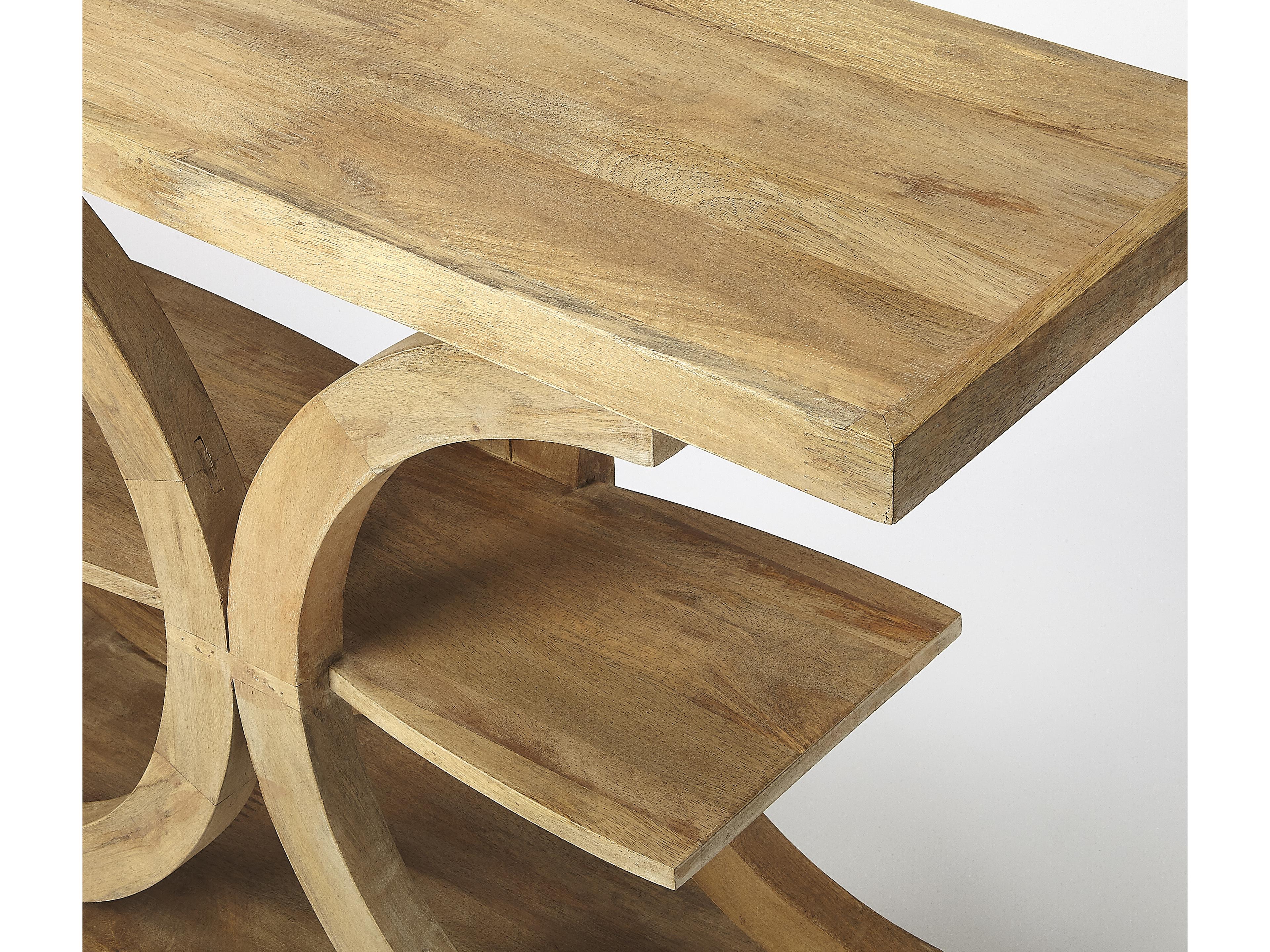 Butler Stowe Rectangular Wood Natural Mango Console Table